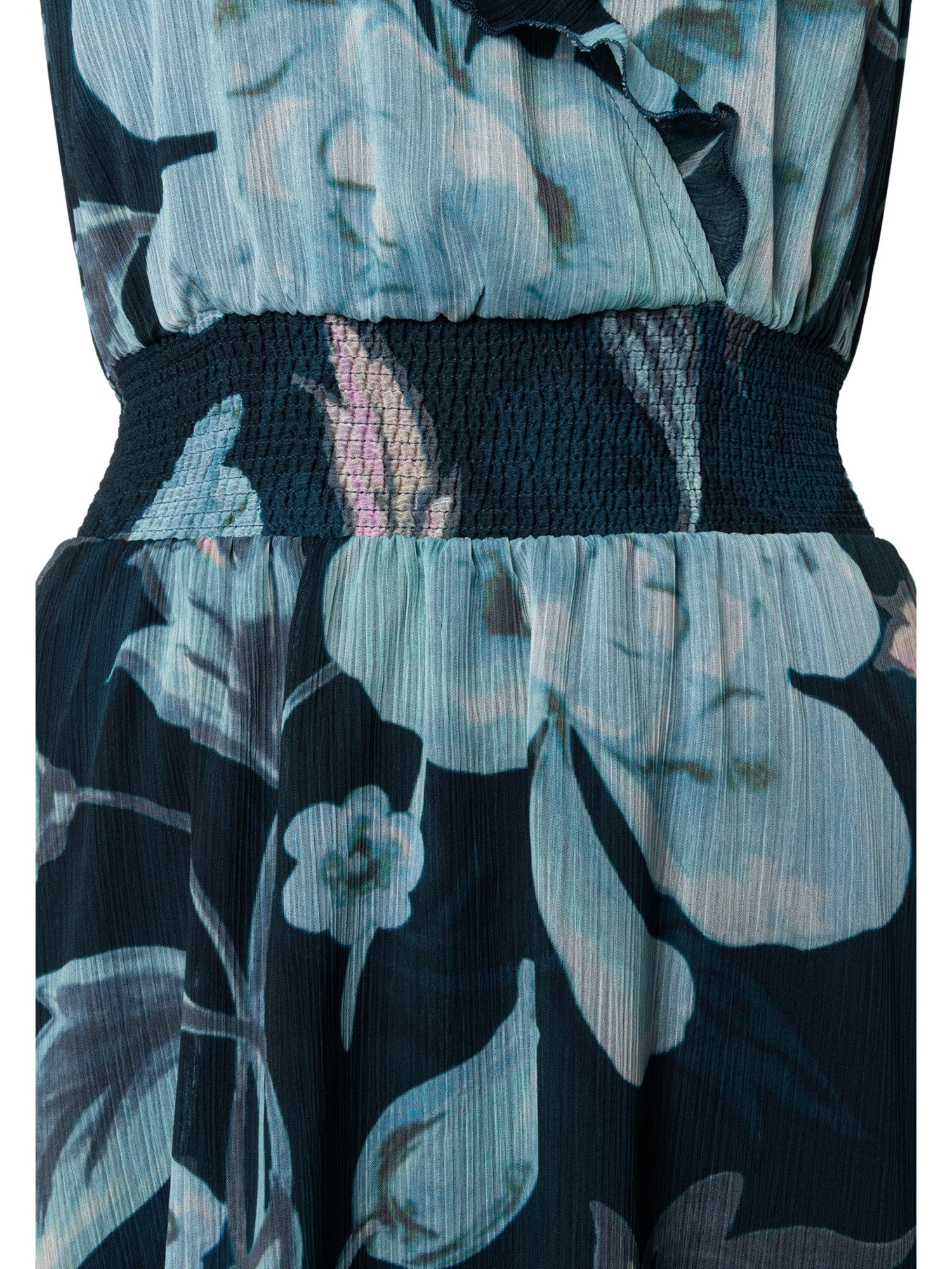 MORE&MORE Blusenkleid feminines, florales Midi-Schlupfkleid