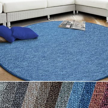 Teppich London, Erhältlich in vielen Farben, Teppichläufer, runder Teppich, casa pura, Rund, Höhe: 4 mm