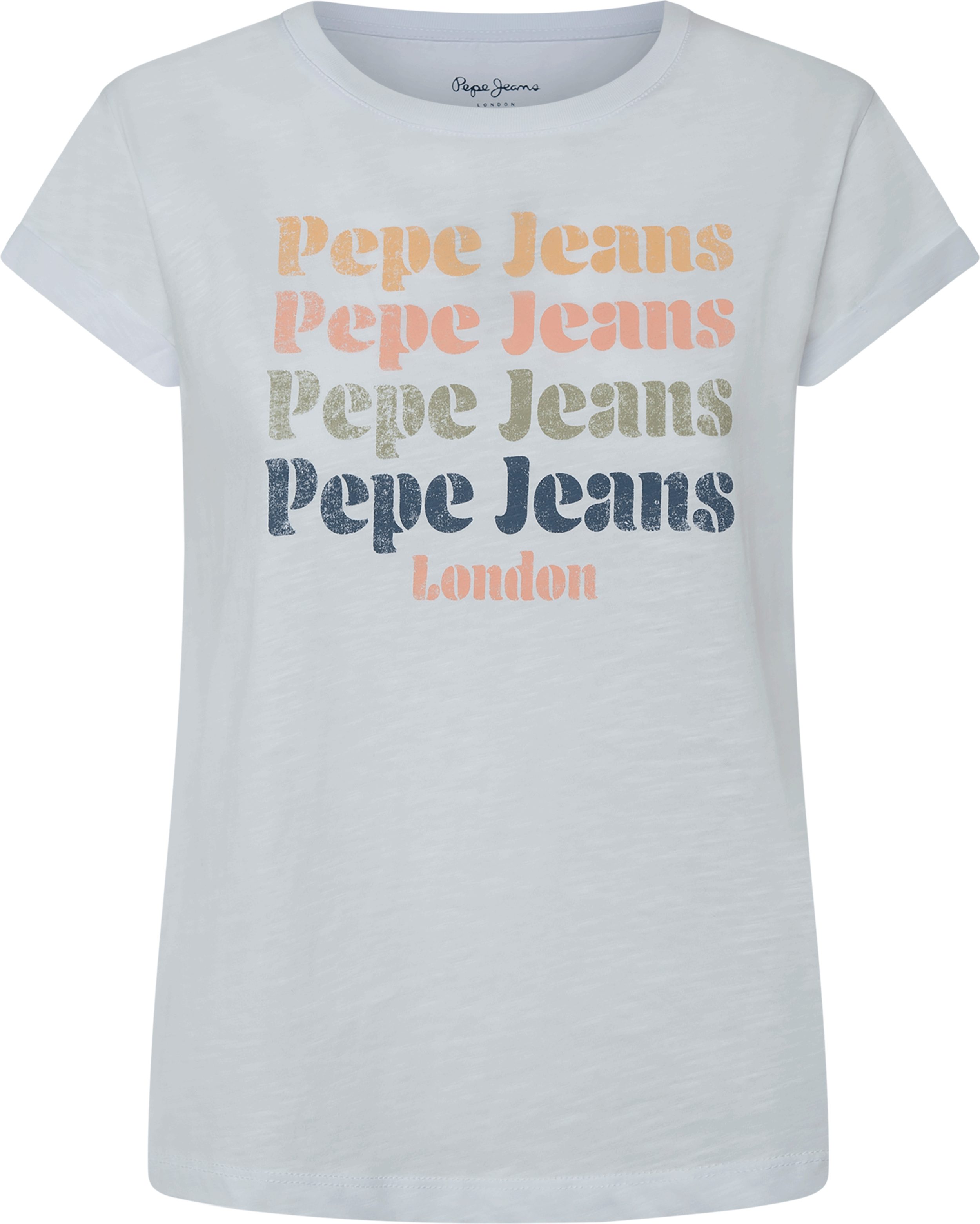 Pepe Jeans T-Shirt EILEEN aus strukturierter Baumwollqualiät
