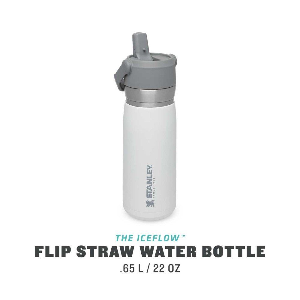 Water IceFlow Straw Stanley Flip weiß Bottle STANLEY Isolierkanne