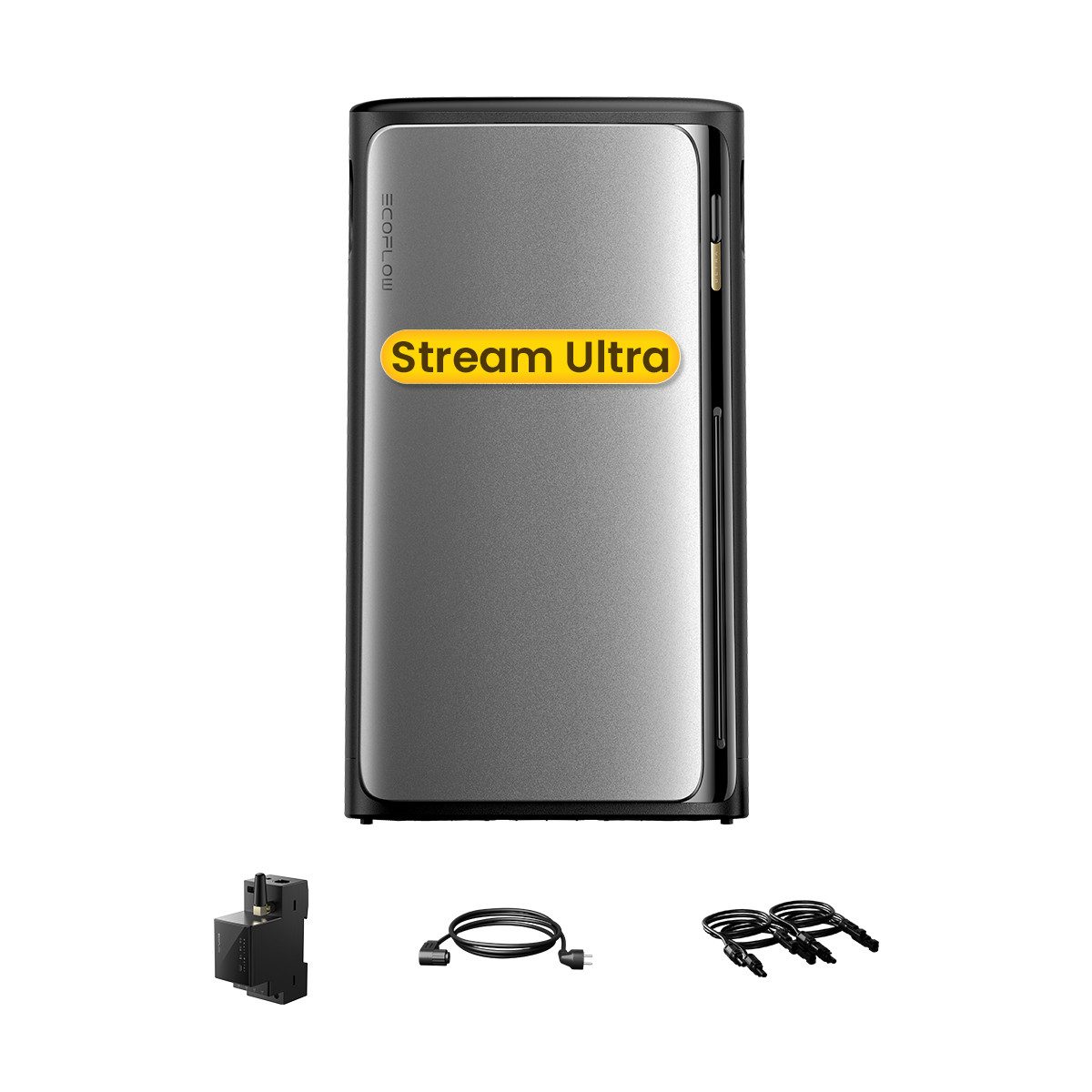 Ecoflow Balkonkraftwerk EcoFlow Stream Ultra All-in-One Speicher, 1,92 kWh Akku, (OHNE Smart Meter), 2000 W Solareingang (4 MPPTs) mit integriertem Mikro-Wechselrichter