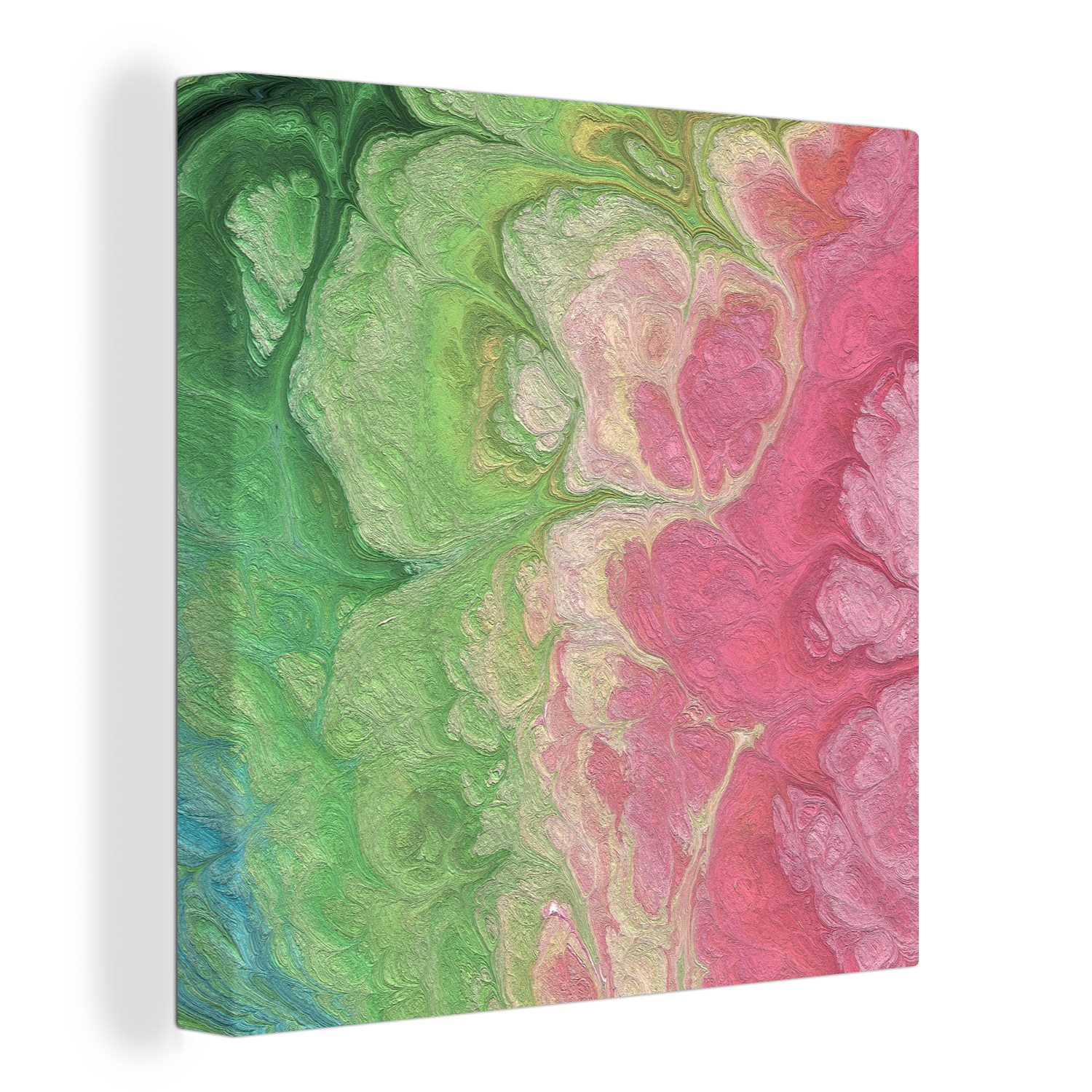 OneMillionCanvasses® Leinwandbild Farbe - Kunst - Psychedelisch, (1 St), Leinwand Bilder für Wohnzimmer Schlafzimmer