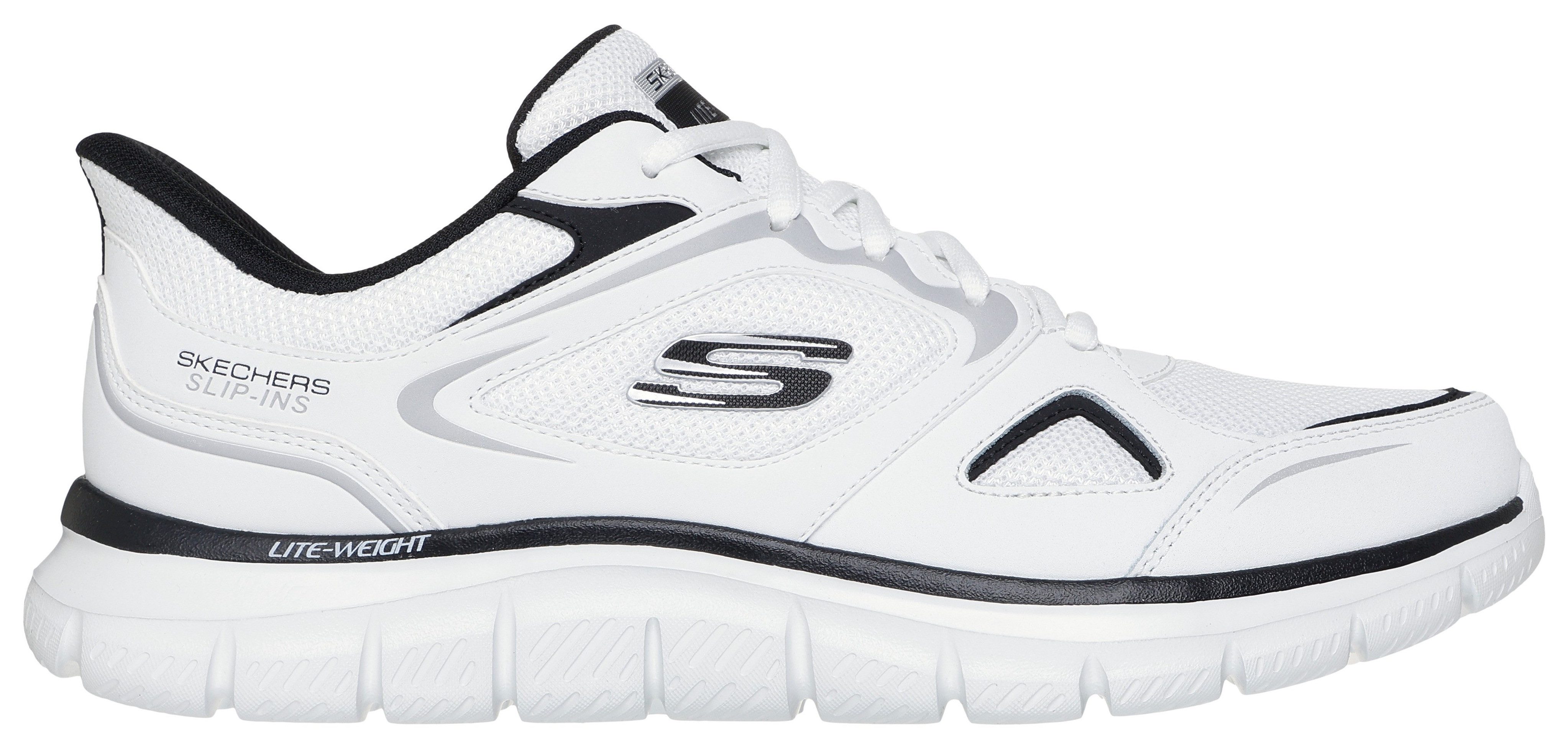 Skechers TRACK Slip-On Sneaker Freizeitschuh, Schnürschuh mit Memory Foam