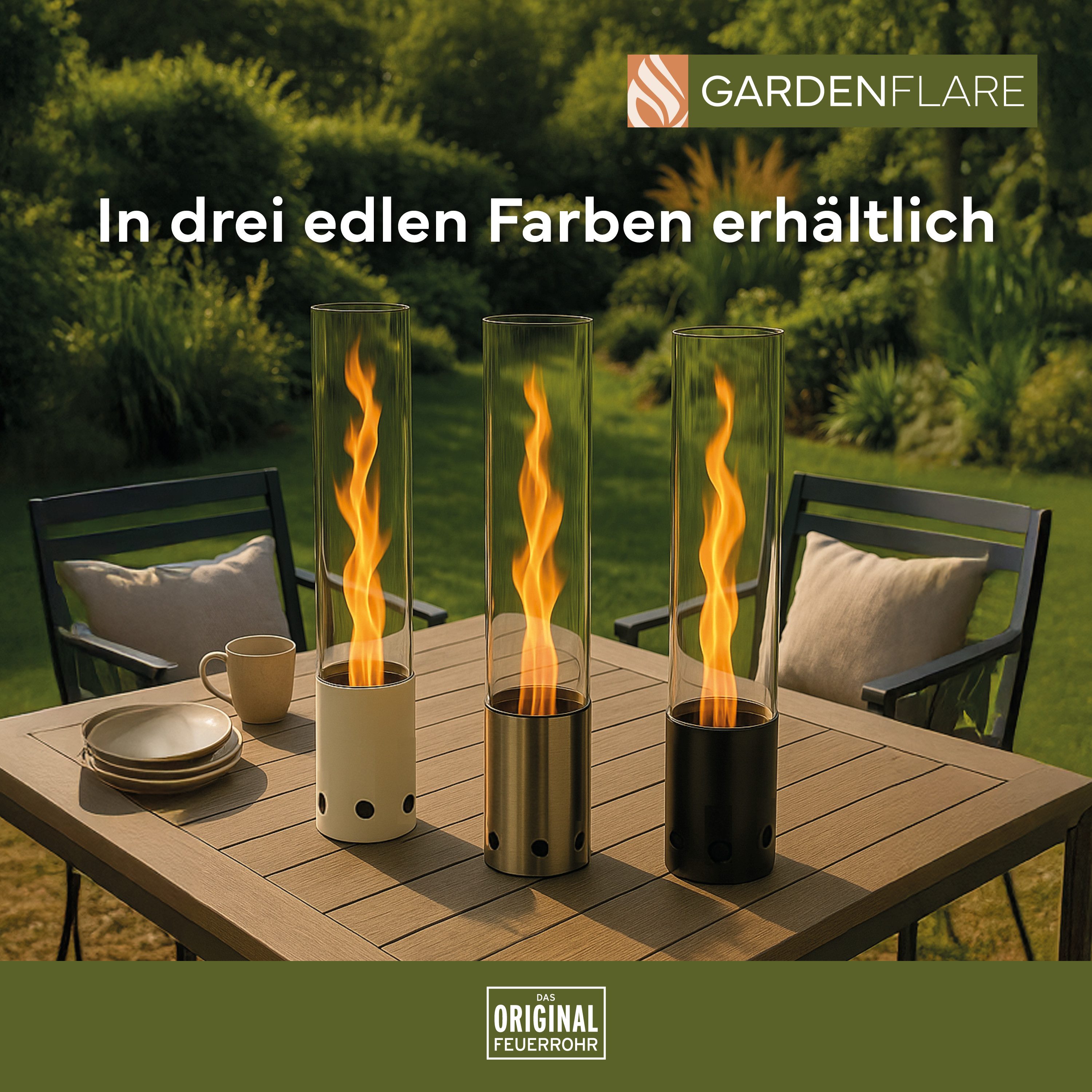 Gardenflare Feuerschale Tischfeuer