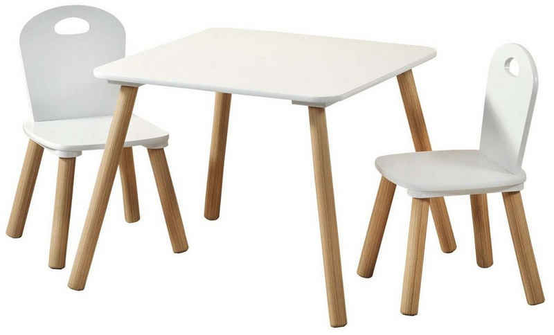 Kesper Kinderregal Kindertisch mit 2 Stühlen