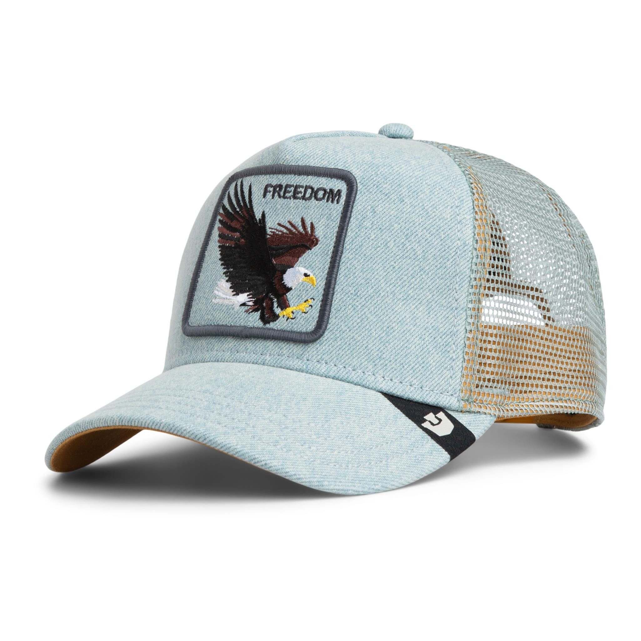 GOORIN Bros. Trucker Cap Goorin Bros. Denim Eagle Trucker Cap Light Denim (Basecap, Basecap, Trucker Kappe, Meshcap)