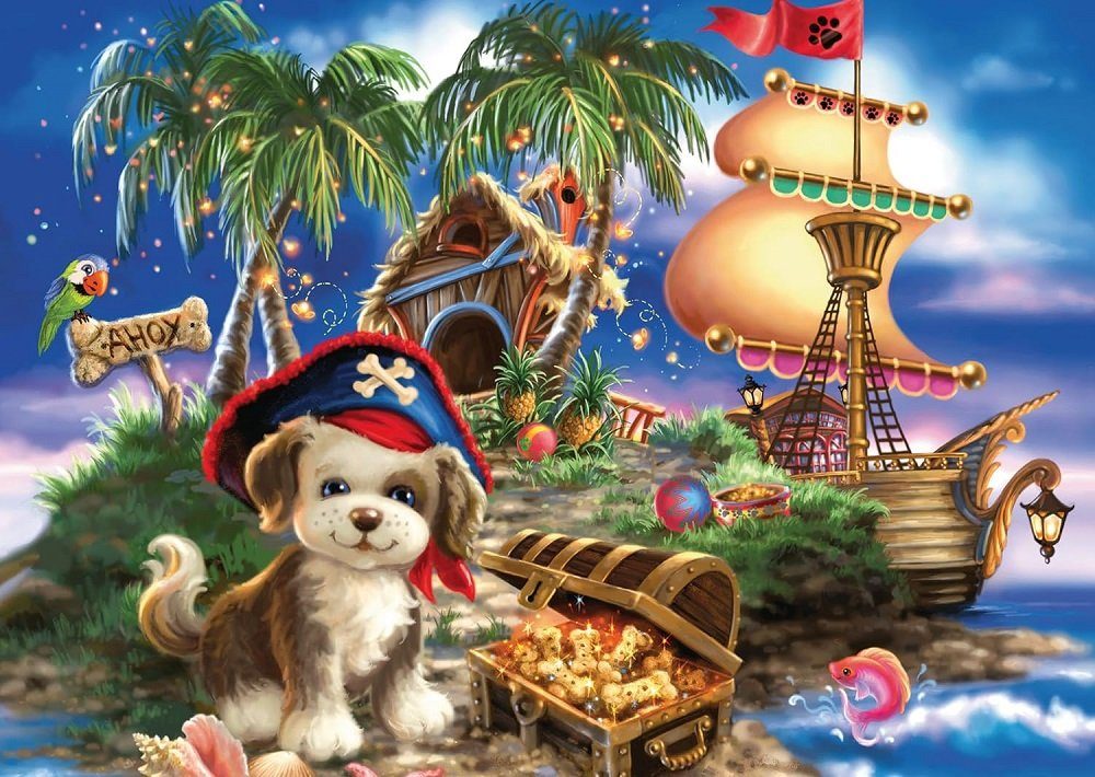 Ravensburger Puzzle Hund Welpe-Pirat Kinderpuzzle - günstig online kaufen