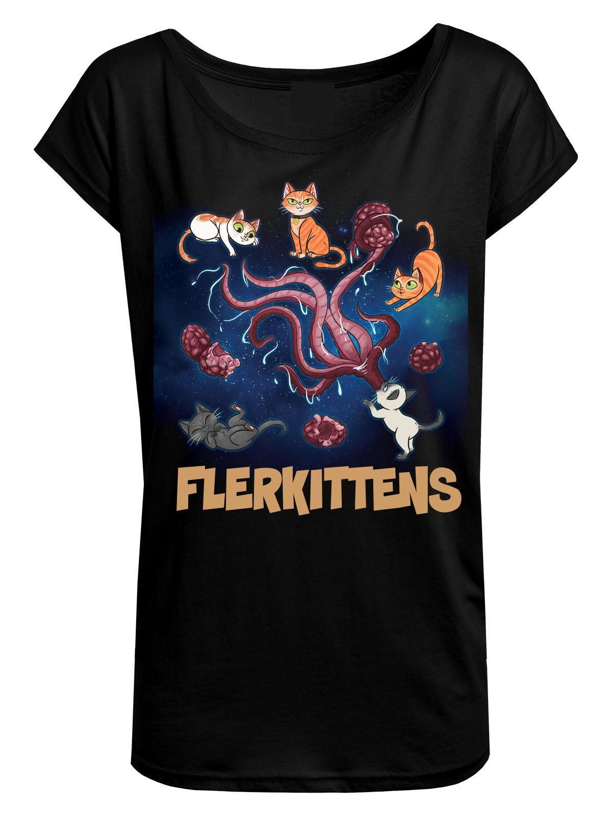 The Marvels Flerkittens Damen Loose-Shirt schwarz günstig online kaufen