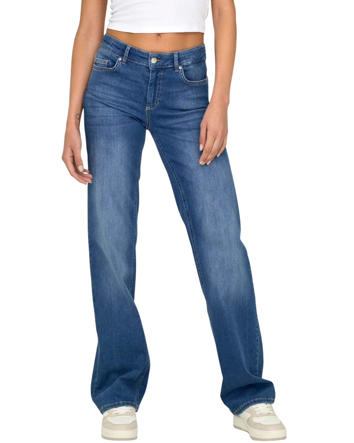 ONLY Straight-Jeans Mid Waist casual Hose
