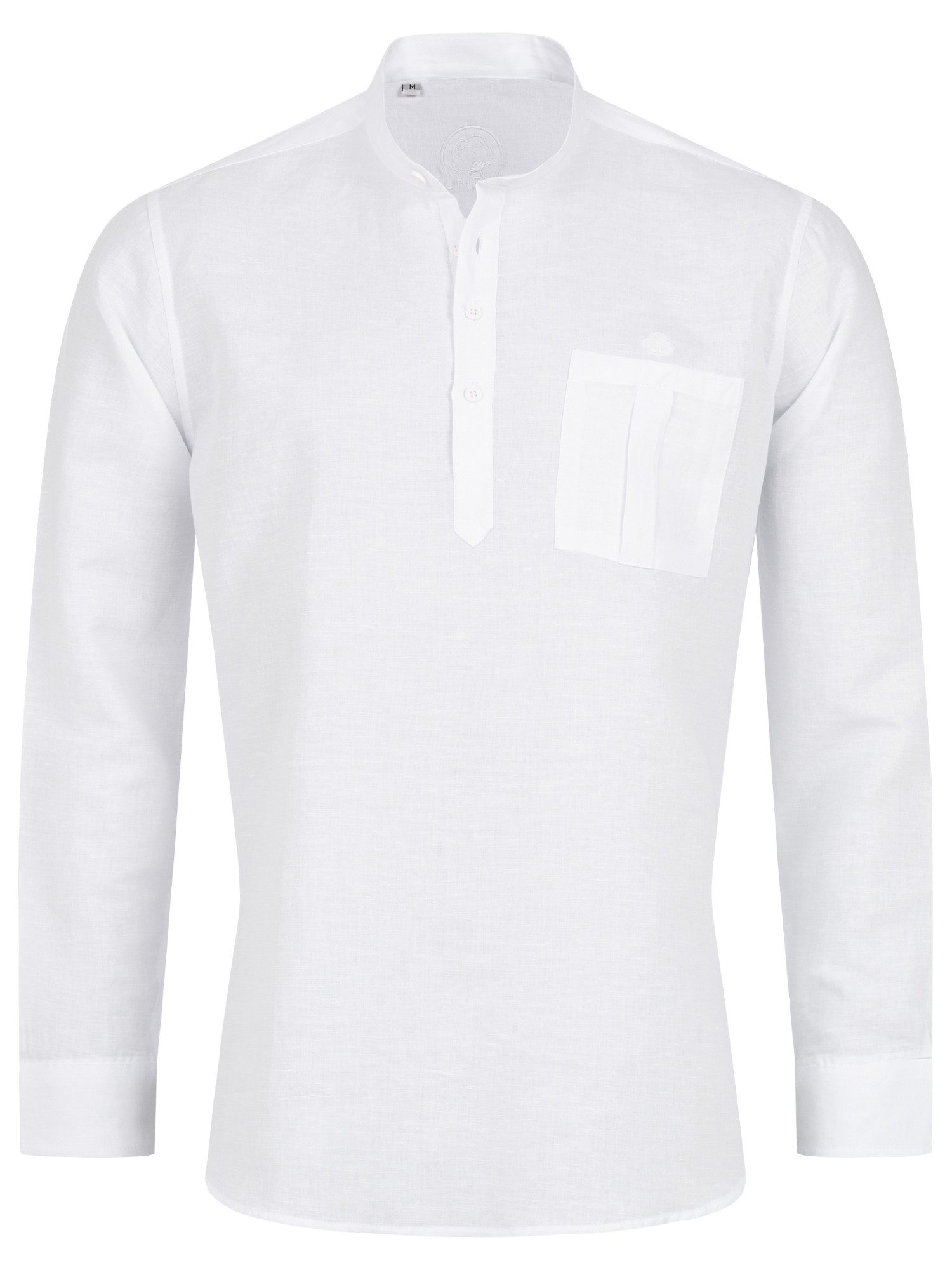 Indumentum Leinenhemd Herren Hemd Schlupfhemd Mao Kragen H-348 günstig online kaufen