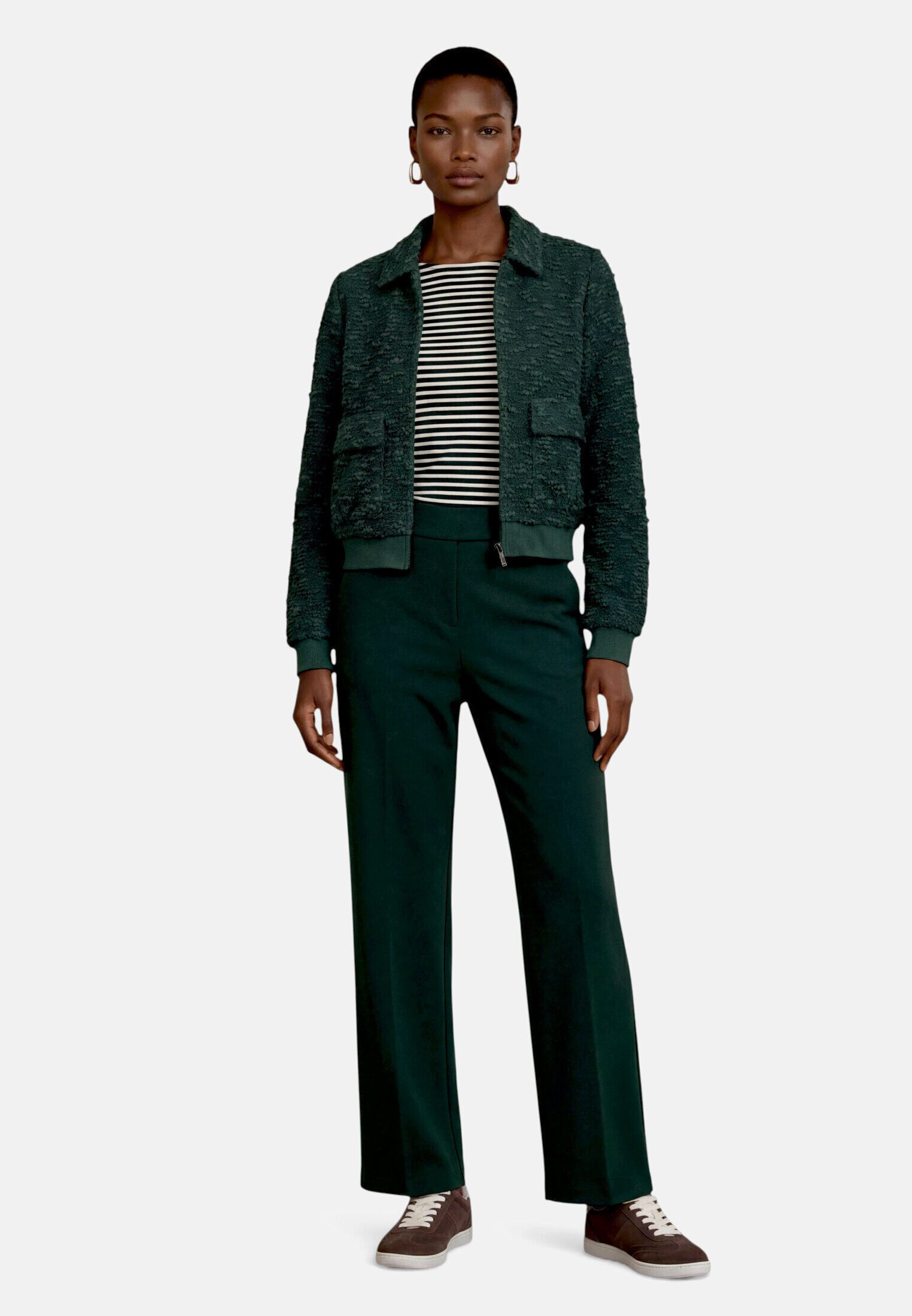 Zero Jackenblazer Damen mit Kragen Material