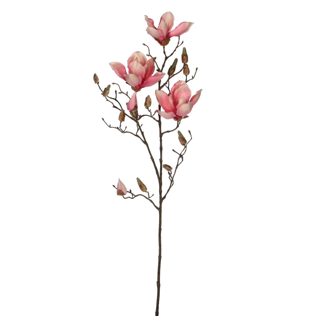 Kunstpflanze Mica künstliche Magnolia rosa, 88 cm, Mica Decorations