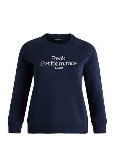 Peak Performance Sweatshirt W Original Crew mit Label-Applikationen