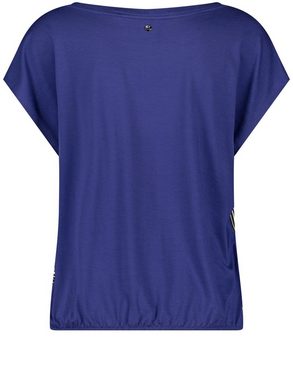 GERRY WEBER Kurzarmshirt Blusenshirt mit elastischem Saum