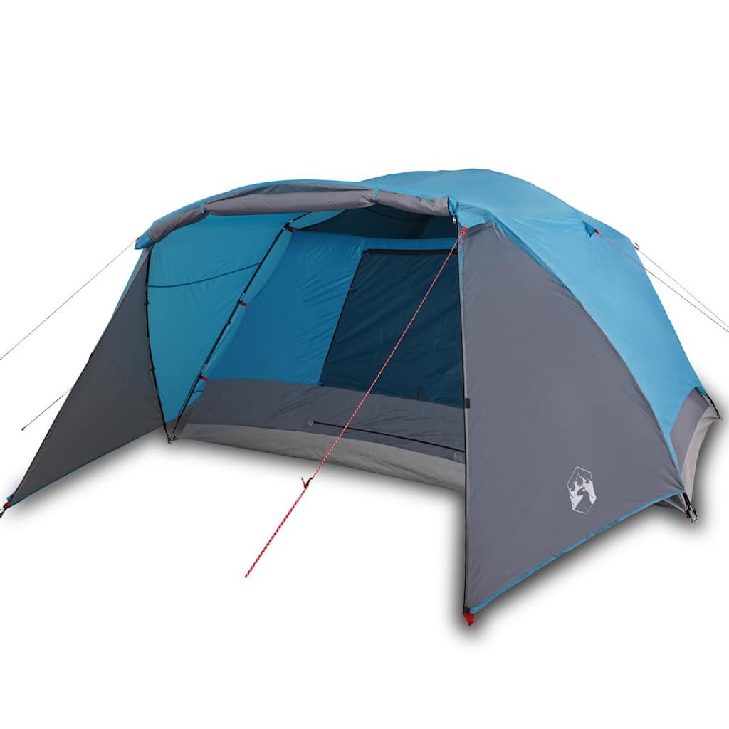 vidaXL Tunnelzelt Campingzelt mit Vorzelt 4 Personen Blau Wasserdicht, (1 tlg)