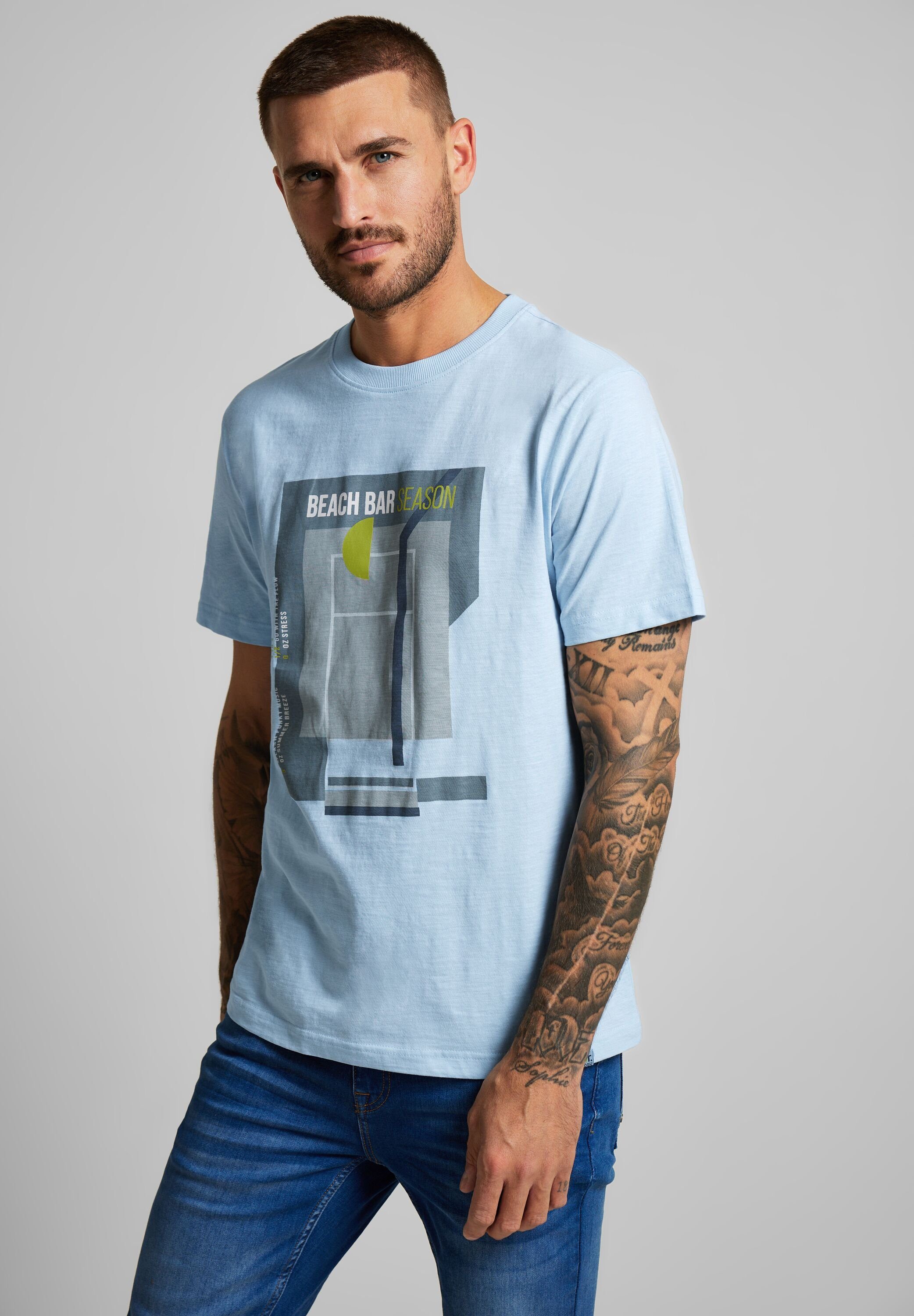 STREET MEN Frontprint T-Shirt, Multicolor ONE