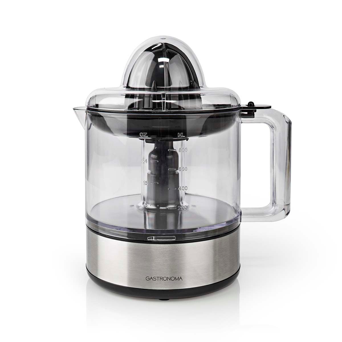 GASTRONOMA Zitruspresse 18230101, 40 W, Einstellbarer Fruchtfleischfilter, Anti-Rutsch-Füße, spülmaschinenfest