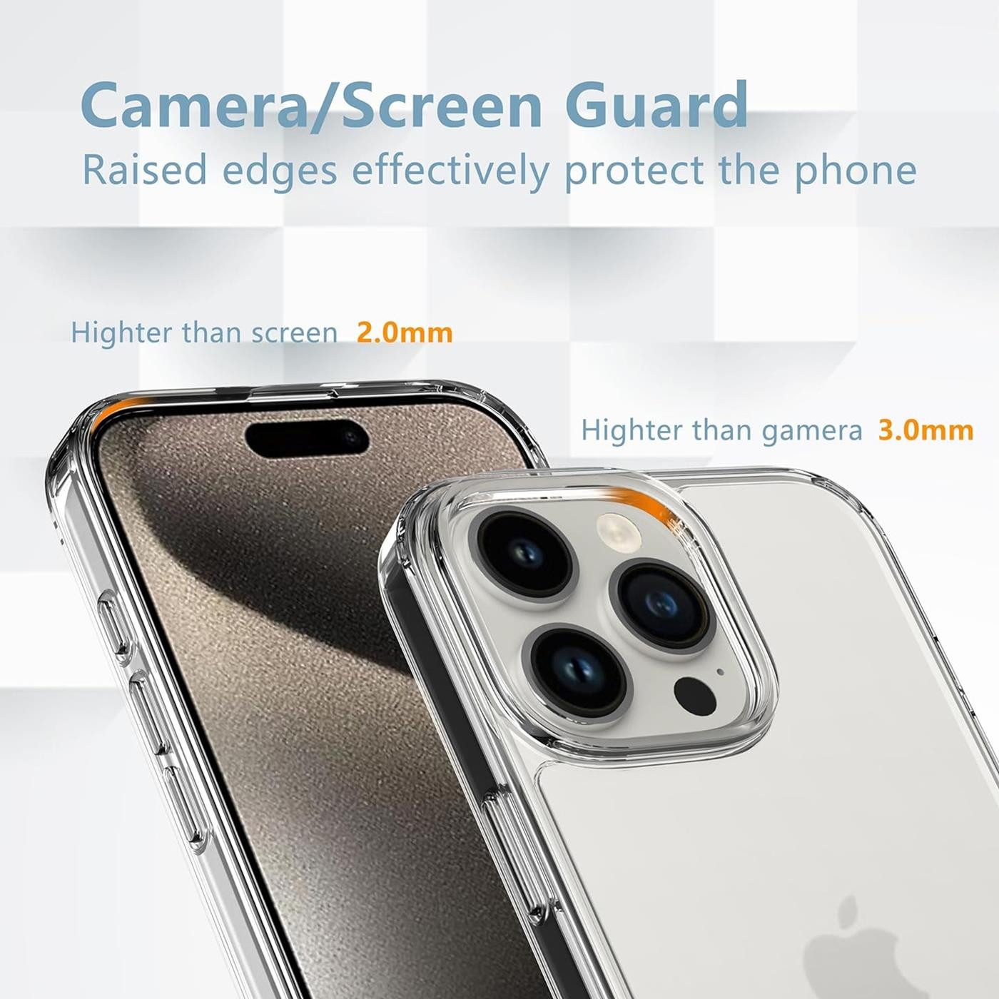 CoolGadget Handyhülle Silikon Handy Hülle Slim für Apple iPhone 16 Pro Max 6,9 Zoll, dünne TPU Schutzhülle Case in transparent / durchsichtig – Bild 4 von 5