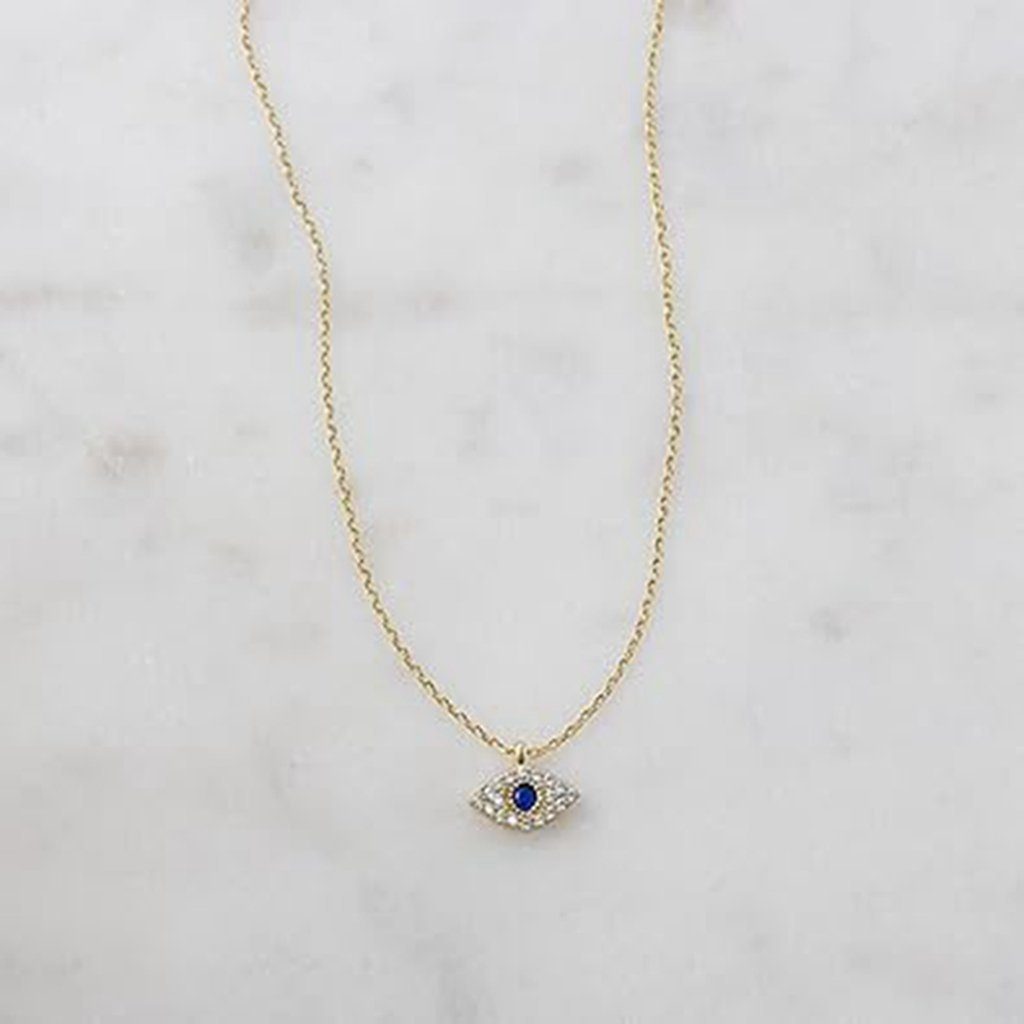 WaKuKa Charm-Kette Blaues Halskette, Glücksauge Schmuck Geschenk Anhänger (1-tlg) Auge