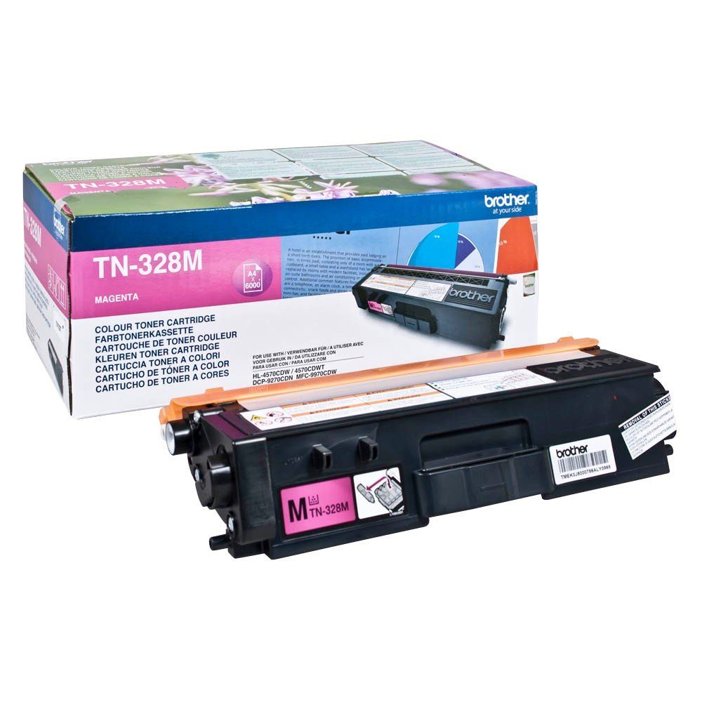 Brother Tonerkartusche 1 Tonerkartusche TN-328 ca. 6.000 Seiten - magenta, (1-St)