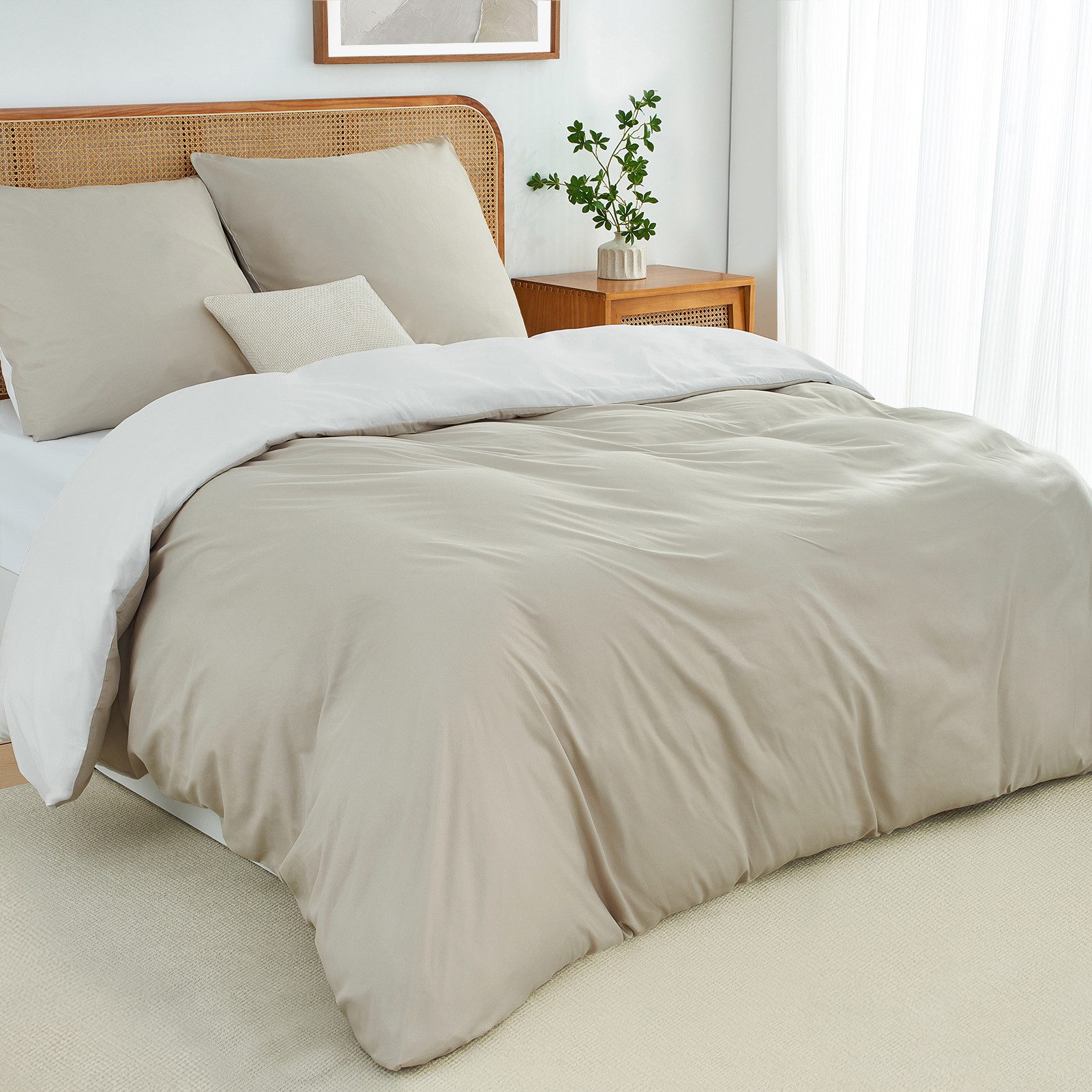 Topfinel Bettwäsche 135x200cm, Seersucker Bettwäsche-Sets, bügelfrei, aller günstig online kaufen