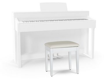 Classic Cantabile Klavierbank Pianobank Modell S (Stabiler Klavierhocker mit Staufach, 1-St., Sitzfläche: 53 x 33 cm), Ablagefach unter der Sitzfläche