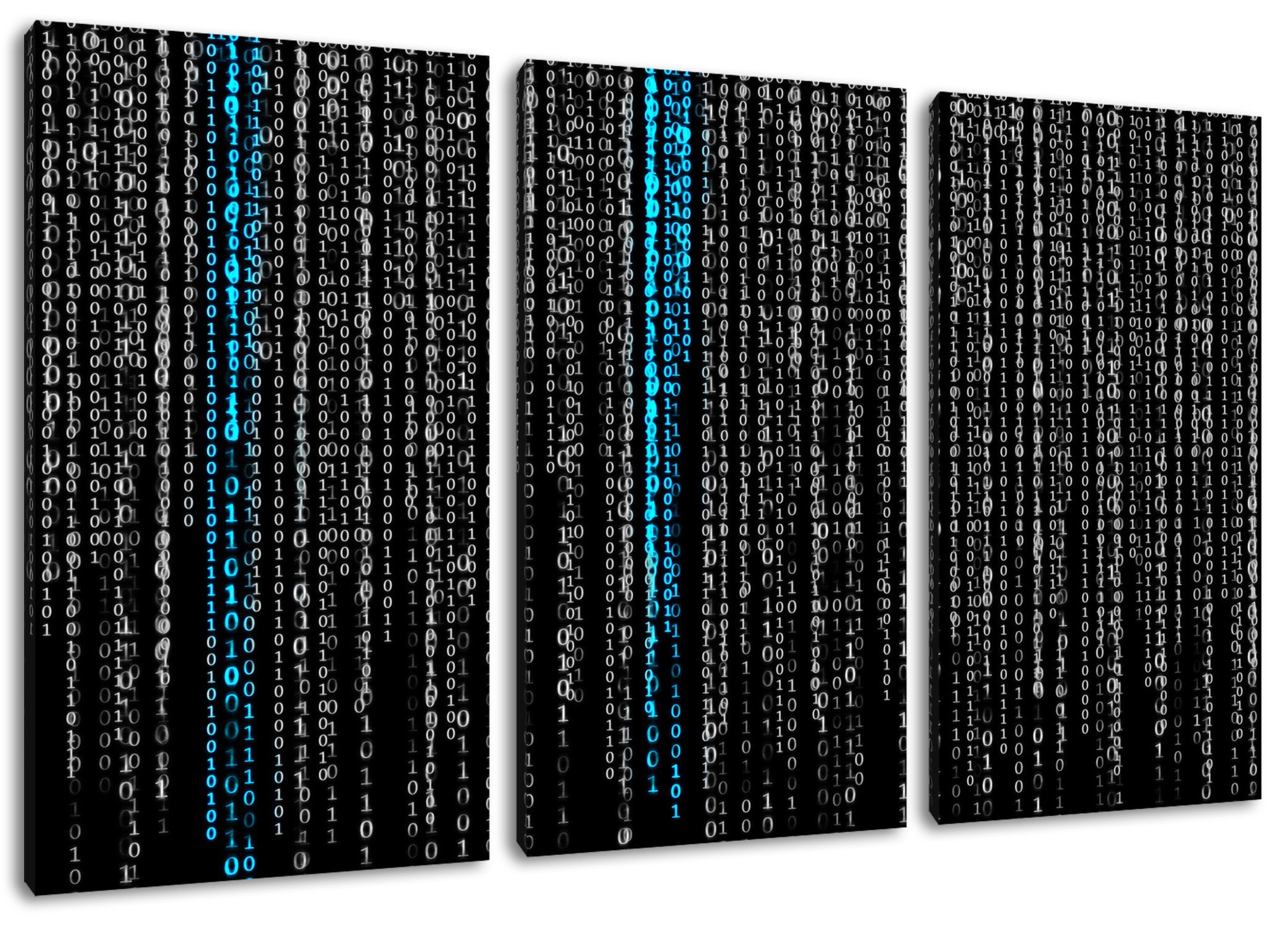 Leinwandbild Matrix Zahlen