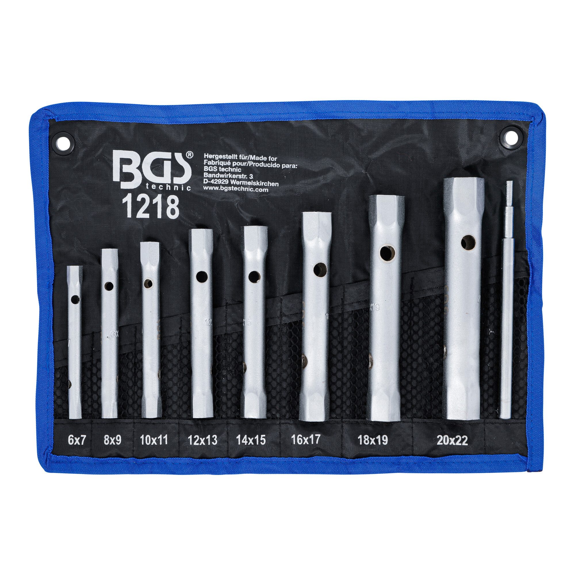 BGS technic Schraube Rohrsteckschlüsselsatz 9-tlg.BGS