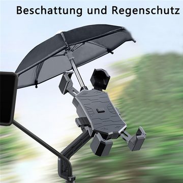 Dekorative Fahrrad-Handyhalterung mit Sonnenschirm, Sonnen- und Regenschutz Handy-Halterung, (1-tlg)