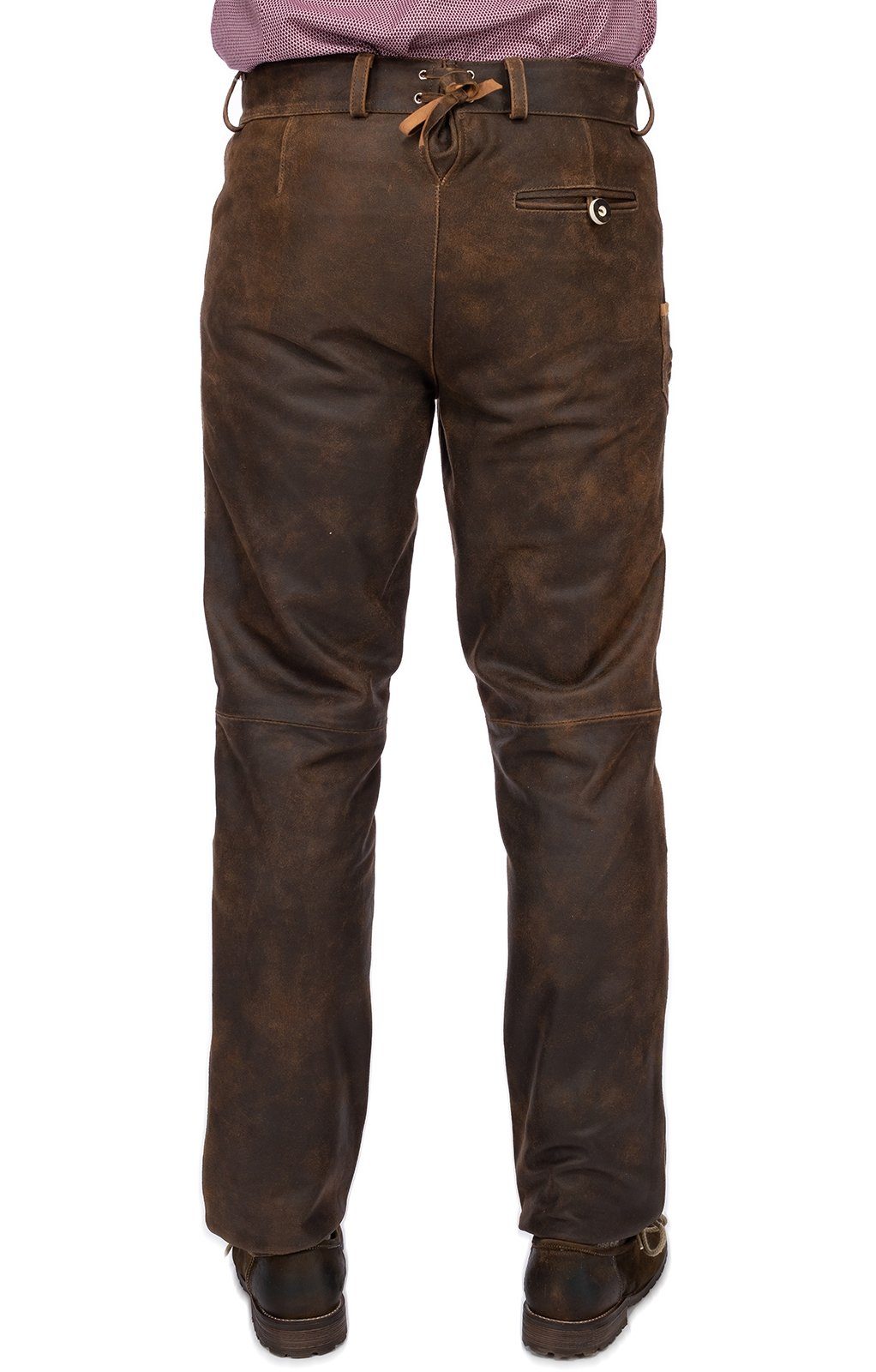 lang Lederhose nappato FLAWIL Maddox moos Lederhose