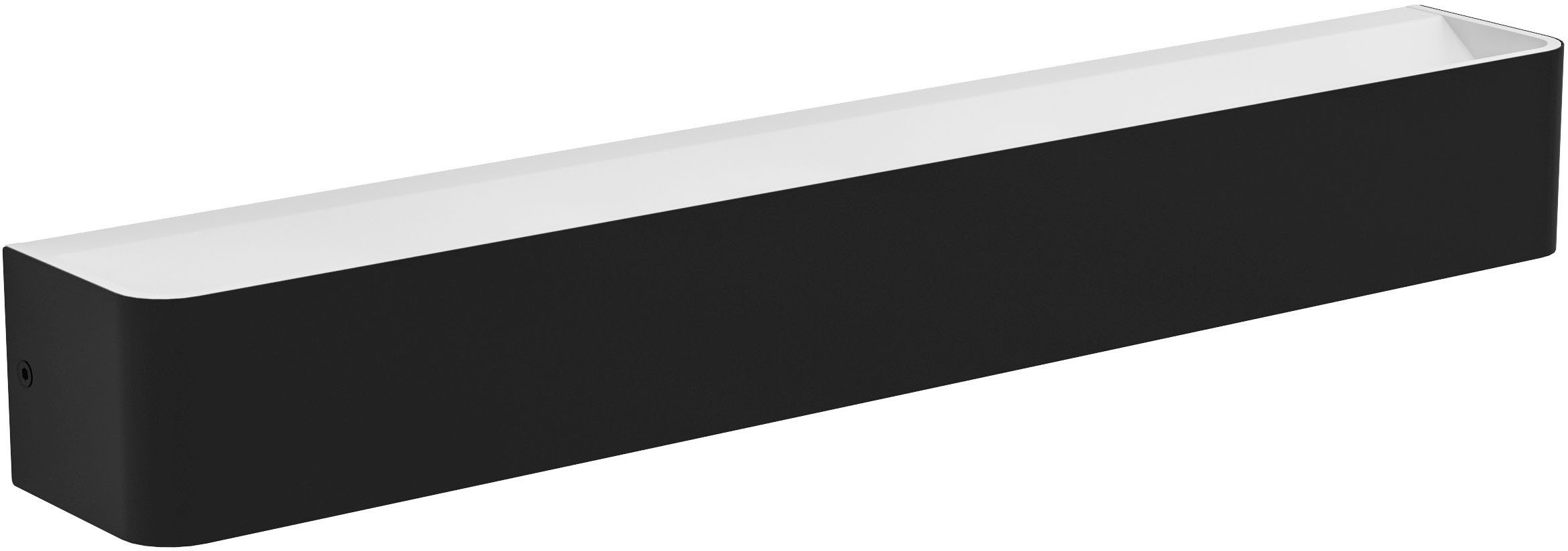 Stahl - - Warmweiß und LED EGLO Deckenleuchte Warmweiß, SANIA in Deckenleuchte 5, integriert, fest schwarz aus 26,5W weiß