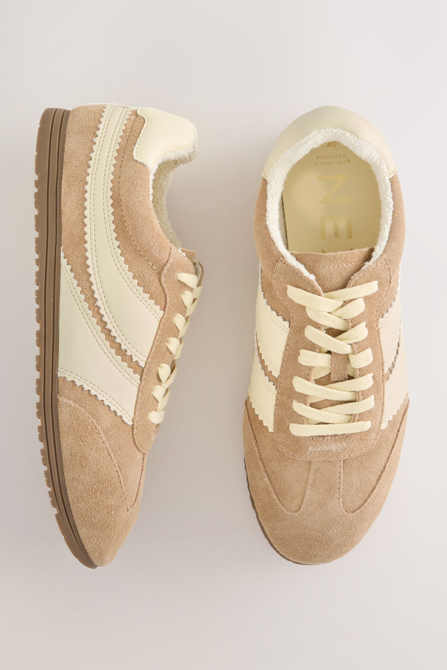 Next Forever Comfort® Veloursleder-Schnürsneaker Sneaker (1-tlg) günstig online kaufen