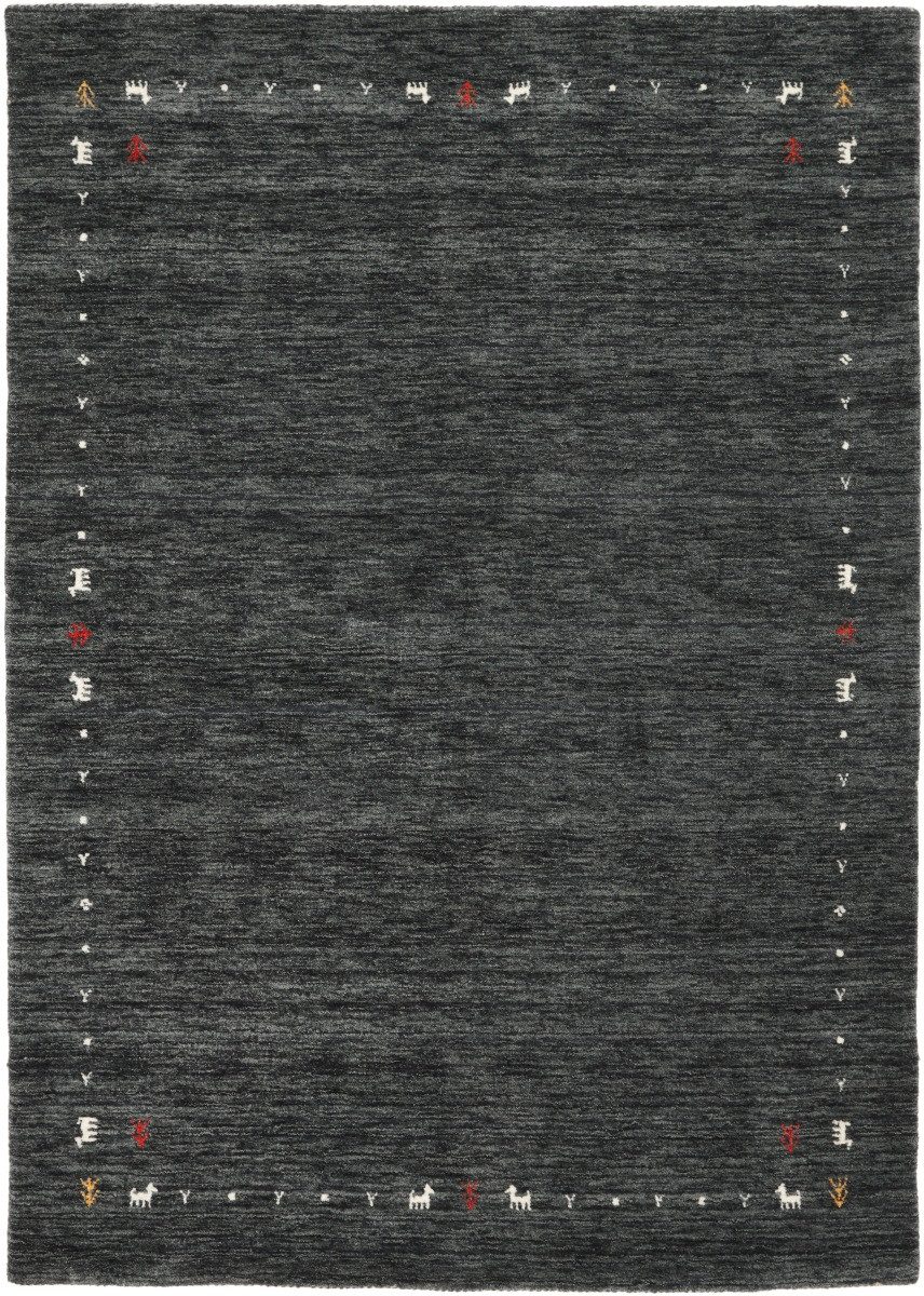 Carpet Avenue Teppich Gabbeh loom Cirque - Dunkelblau / Dunkelgrau 230x160, Rechteck, Höhe: 12 mm