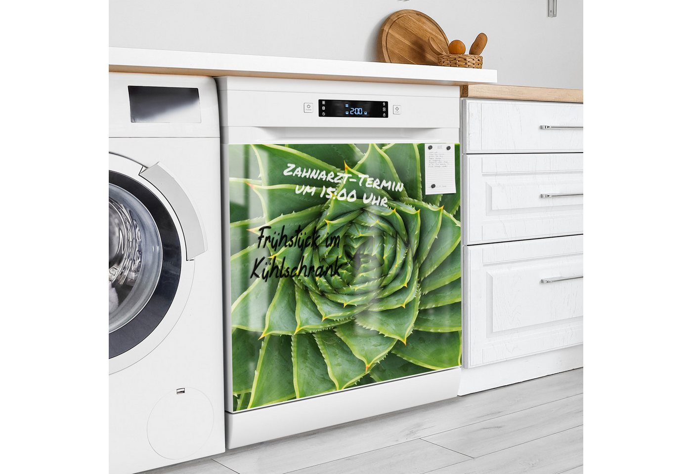 Thumbnail - DEQORI Magnetfolie 'Alchemie der Aloe', beschreibbar Spülmaschine Magnetmatte magnetisch Magnetfolie
