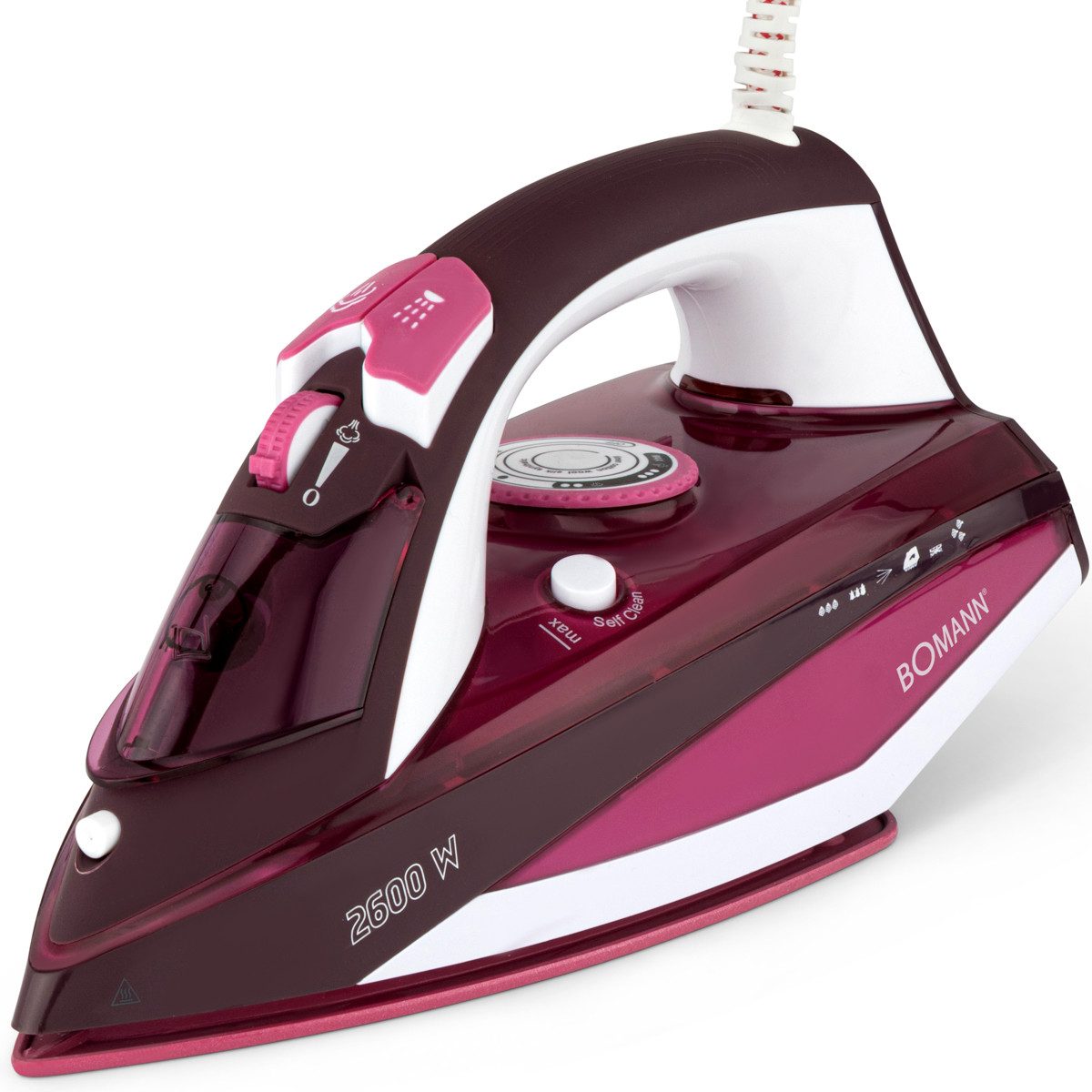 BOMANN Dampfbügeleisen DB 6005 CB, 2600 W, 360° Drehgelenk