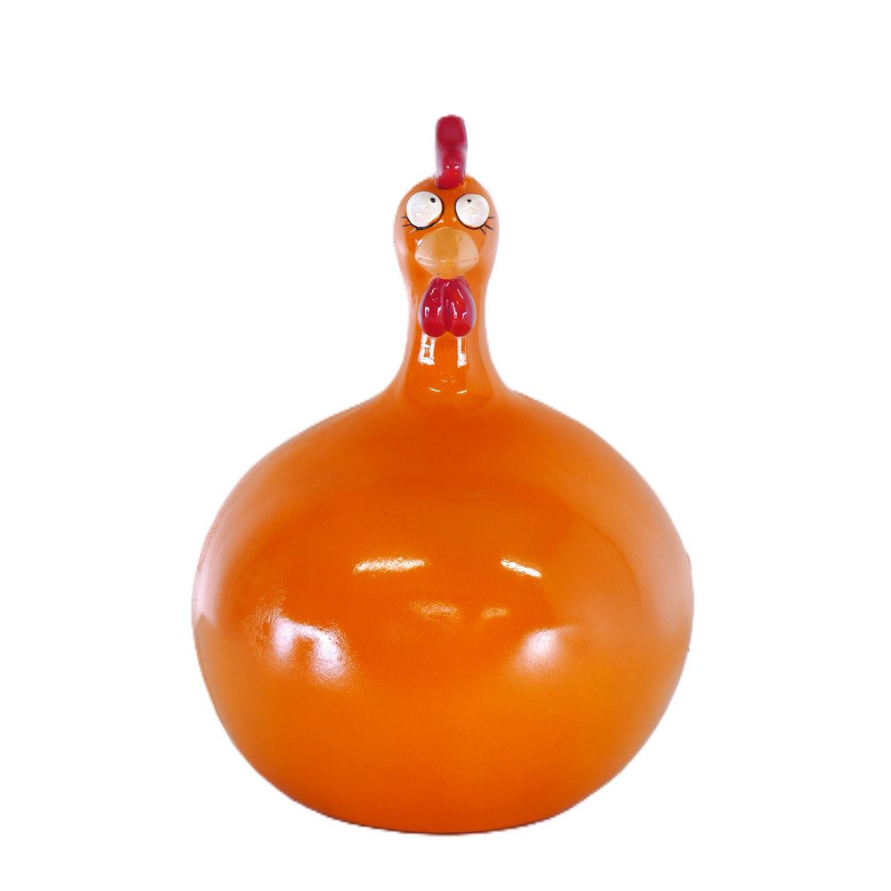 AFG Tierfigur Großes Huhn in orange für Haus & Garten (1 St)