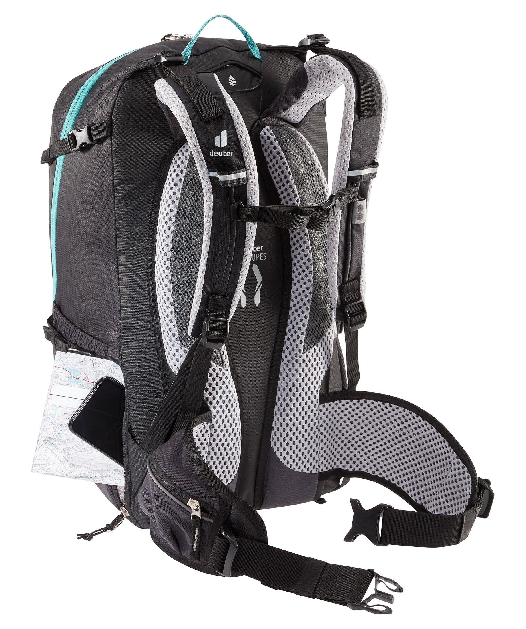 deuter Fahrradrucksack Herren Radrucksack "Trans SL" schwarz (200) Alpine