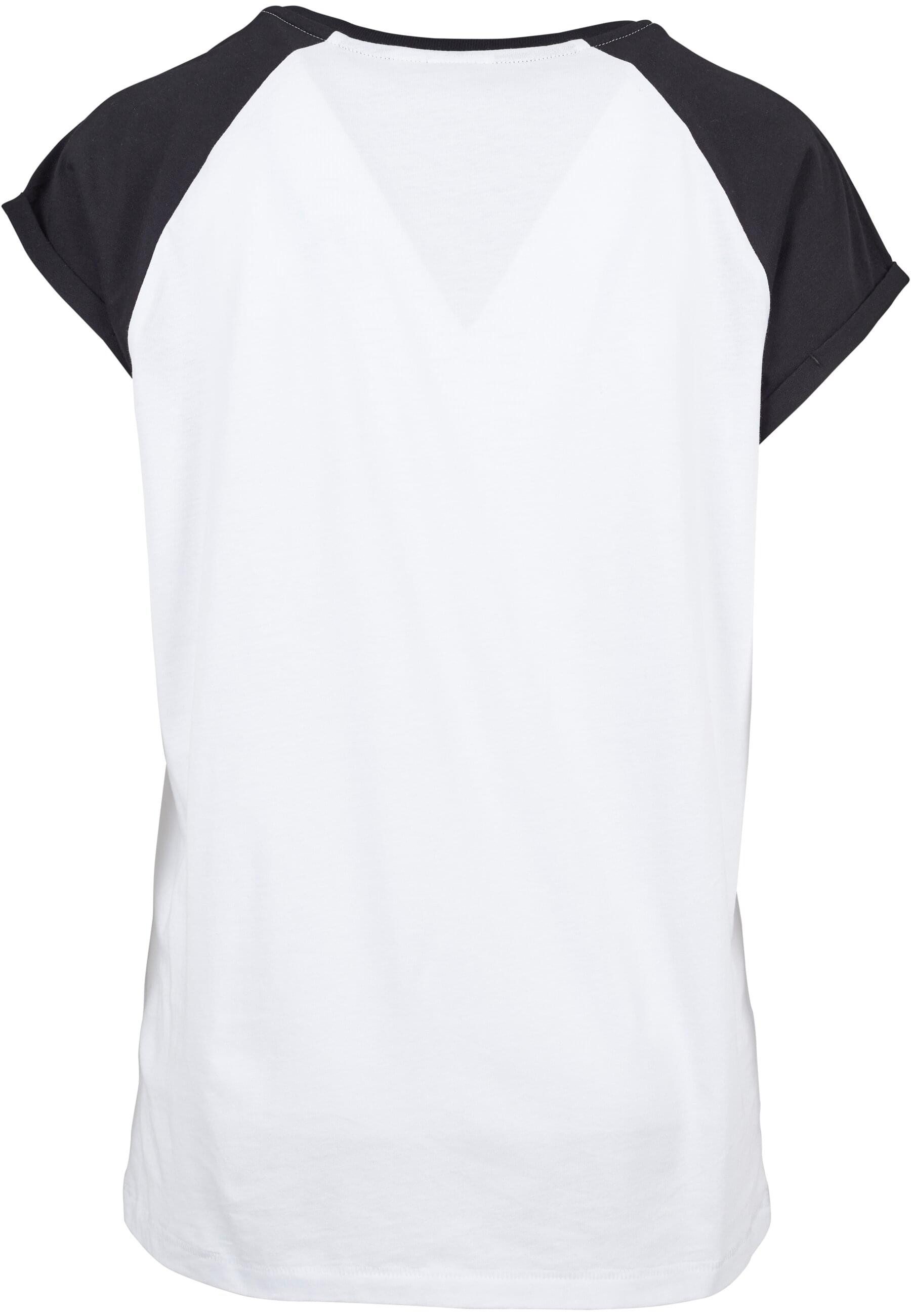 URBAN CLASSICS Kurzarmshirt Urban Classics Damen Ladies Contrast Raglan Tee günstig online kaufen