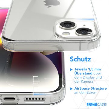 EAZY CASE Handyhülle Crystal Clear Case für Apple iPhone 14 Plus 6,7 Zoll, Schutzhülle Kameraschutz Silikonhülle Transparent Handyhülle Slimcover