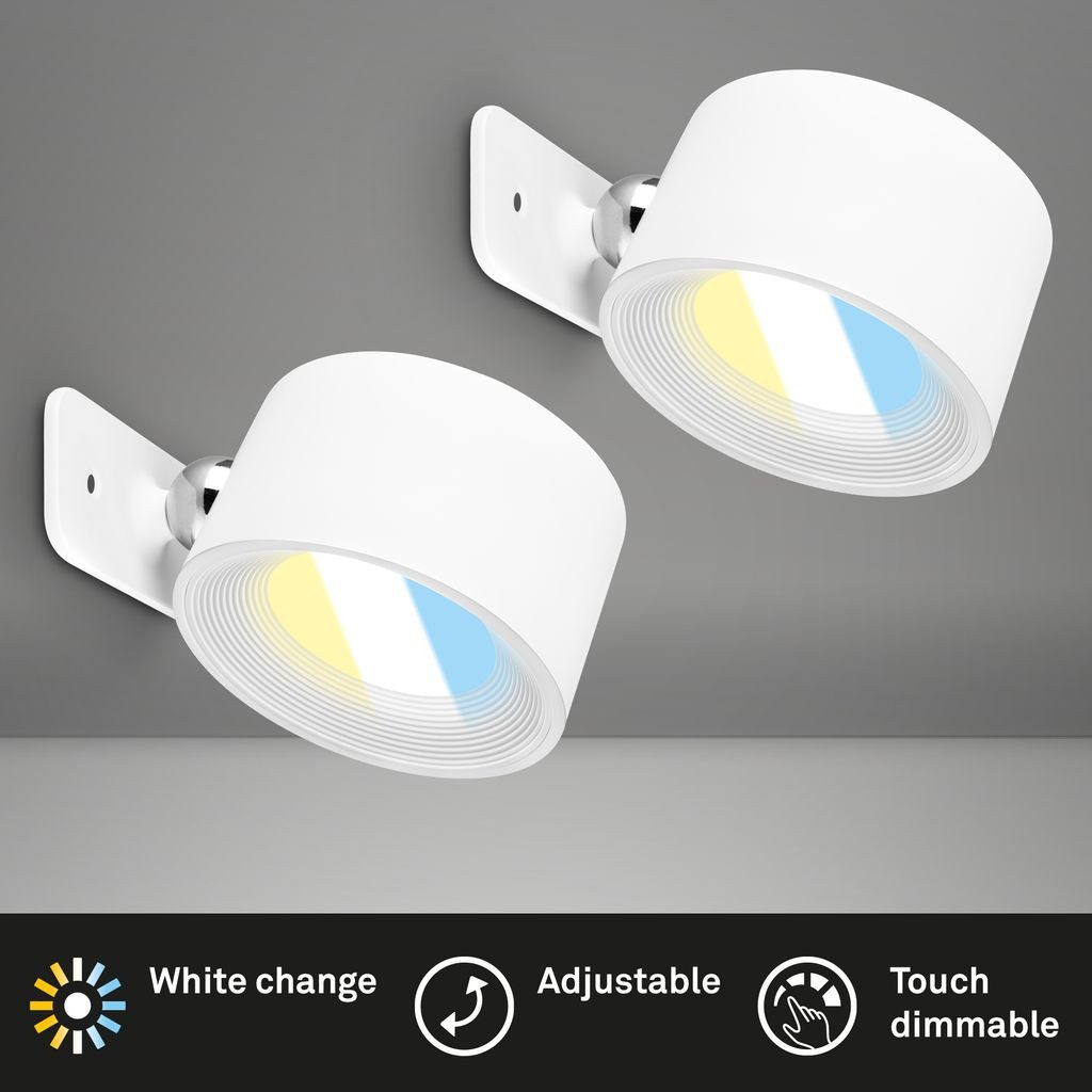 Briloner Leuchten Wandleuchte 2899026B, Dimmfunktion, LED fest integriert, günstig online kaufen