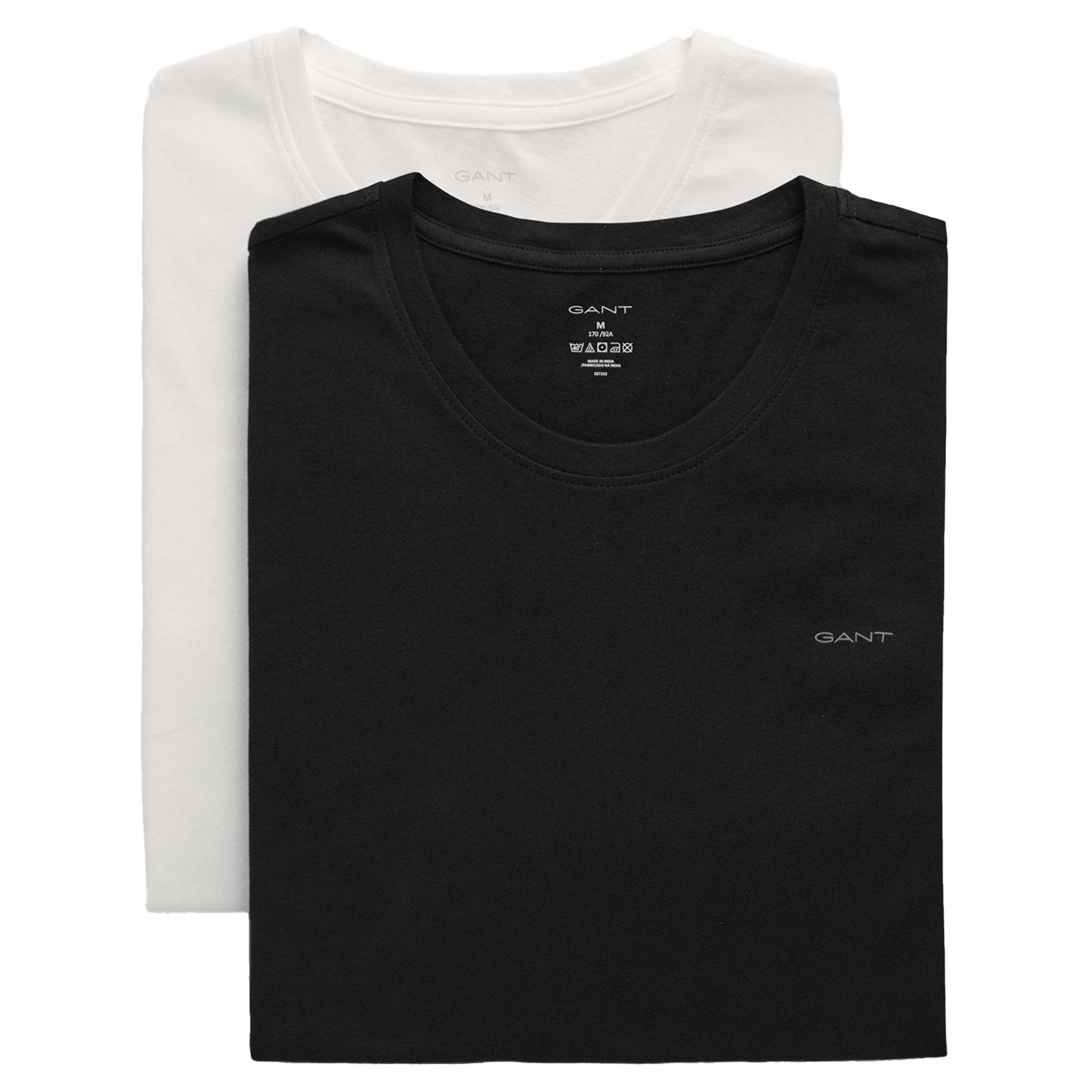 Gant T-Shirt Herren T-Shirt 2er Pack Baumwolle (Packung, 2er Pack)