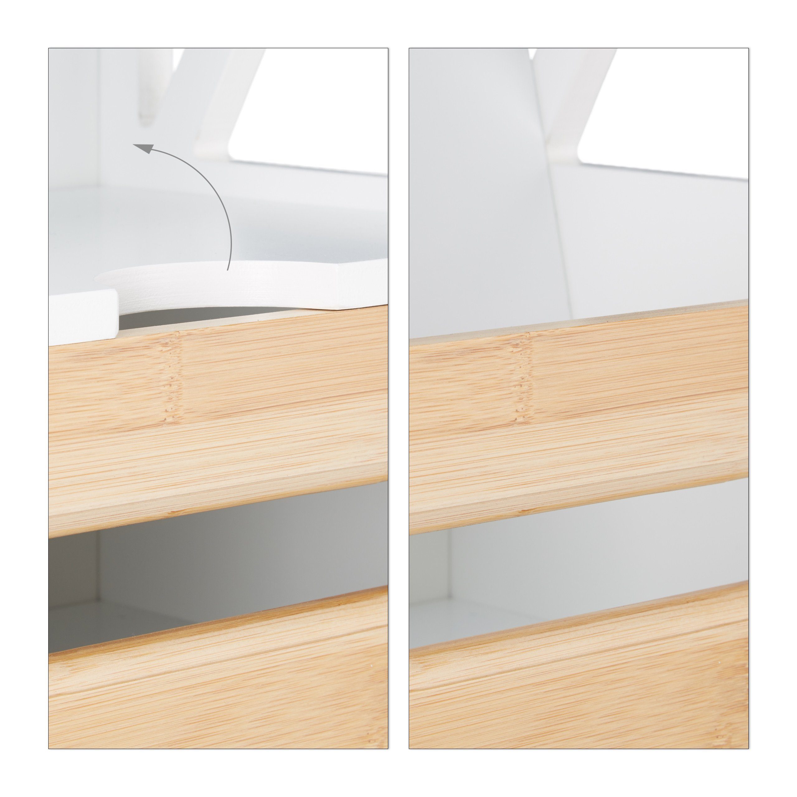 relaxdays Beistellschrank klein mit 5 Ablage
