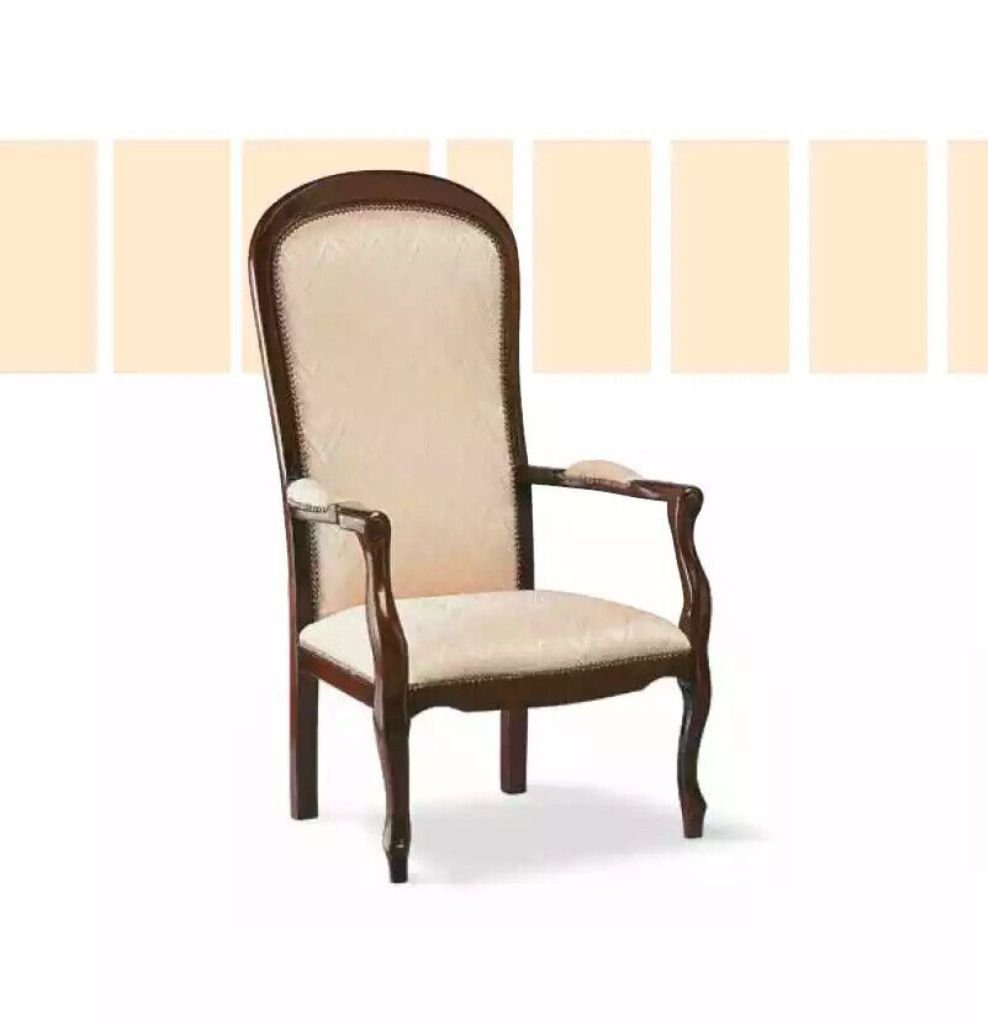Klassische JVmoebel St) (1 mit Stuhl Armlehnen Stuhl Luxus Esszimmerstuhl Designer Stuhl