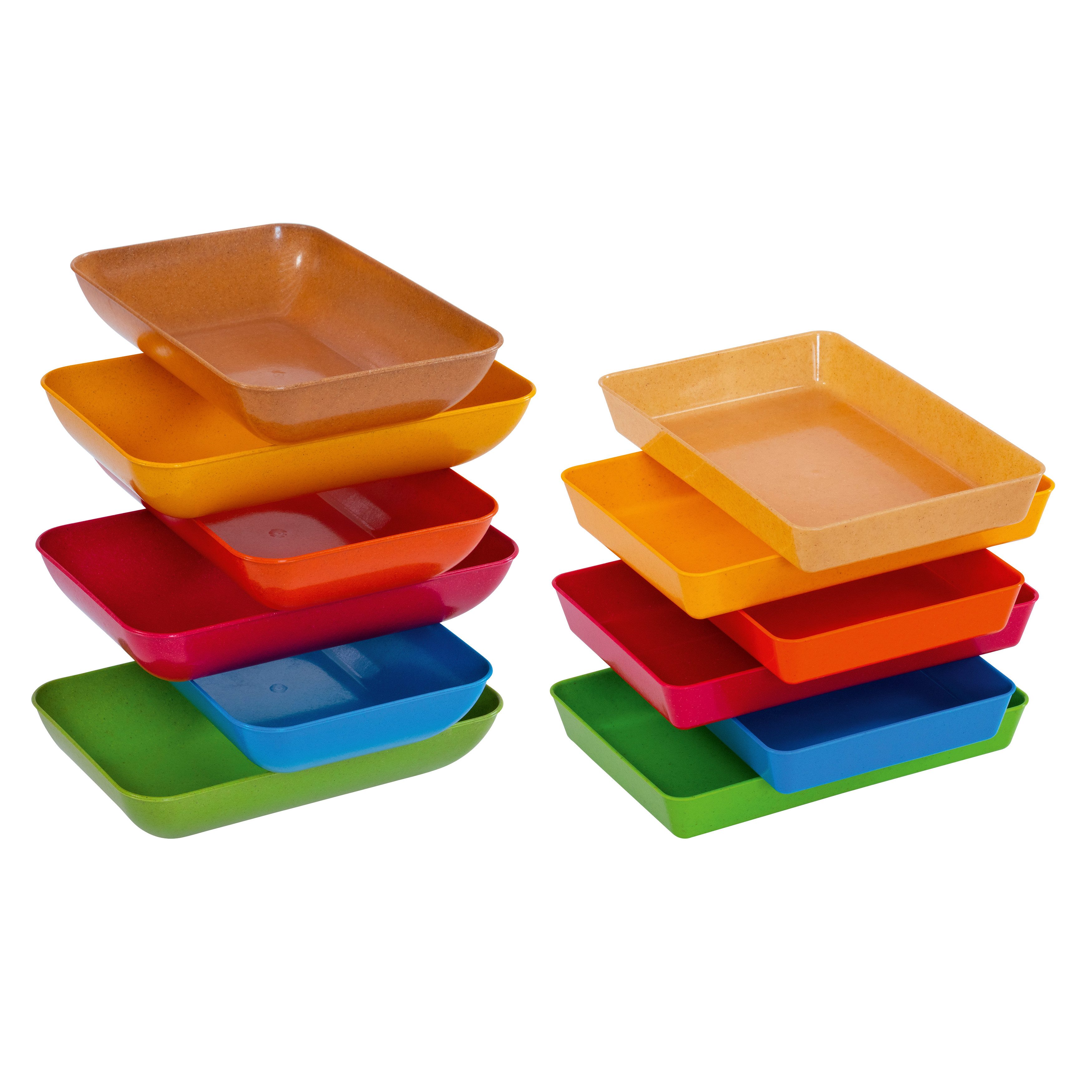 Betzold Schale Materialschalen aus treeNside-Material, 6er-Set, Kunststoff