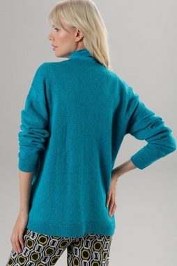 Aniston SELECTED Strickpullover mit eingestricktem Rautenmuster