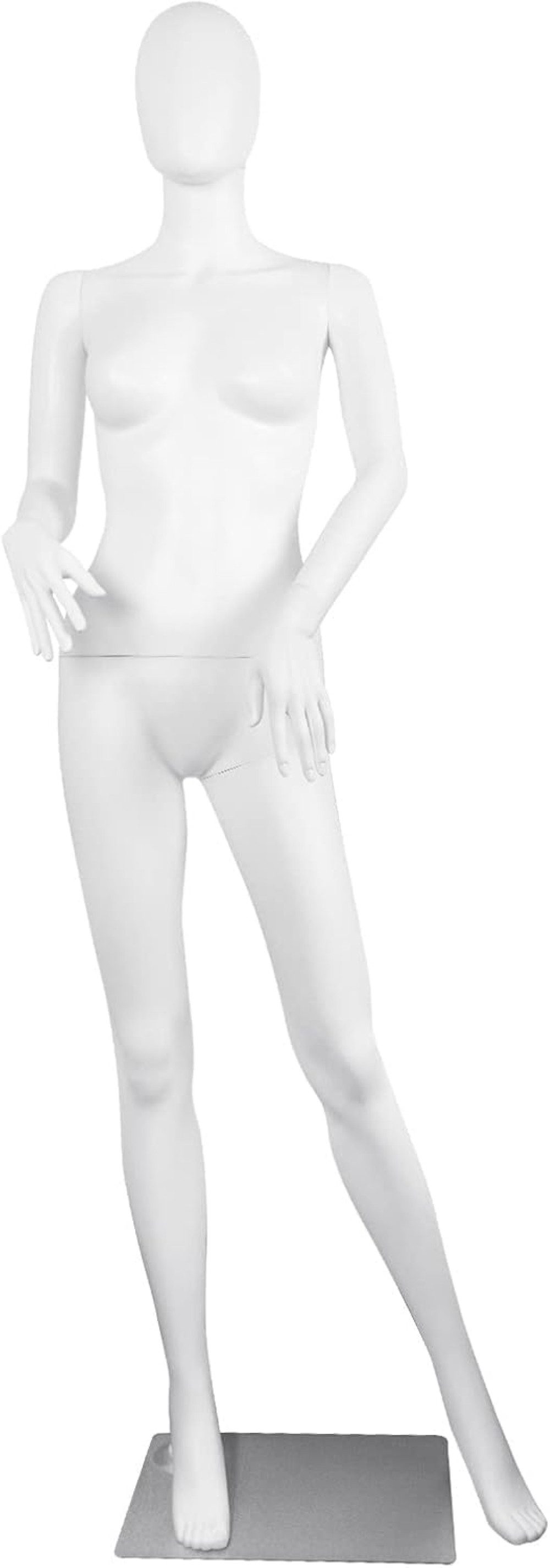 SHAREWIN Schneiderpuppe Ganzkörper Damenpuppe 178cm verstellbar, Modellpuppe, Kleiderpuppe, Kunststoffständer mit Metallfuß