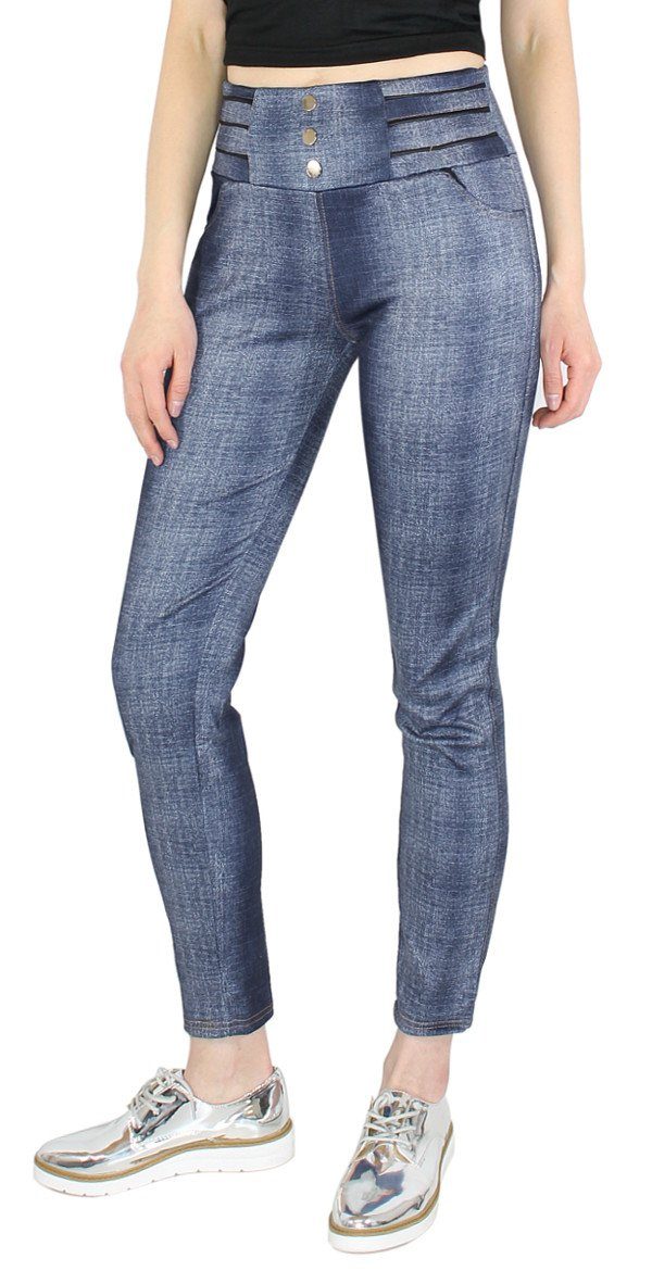 dy_mode Treggings Damen Röhrenhose Treggings Jeans günstig online kaufen