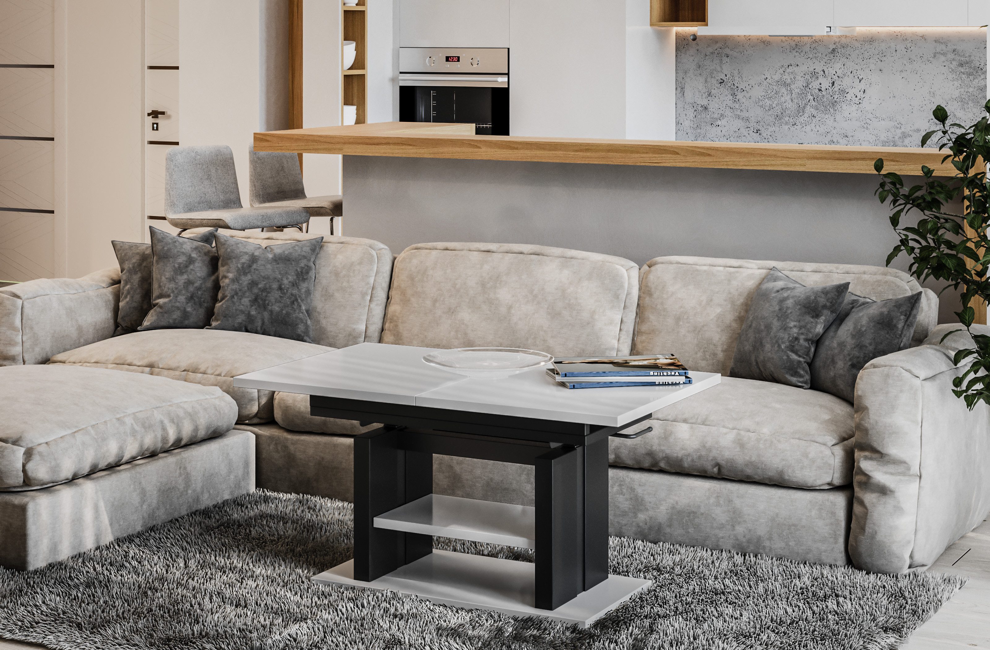 Endo-Moebel Couchtisch Dior 110cm - 170cm günstig online kaufen