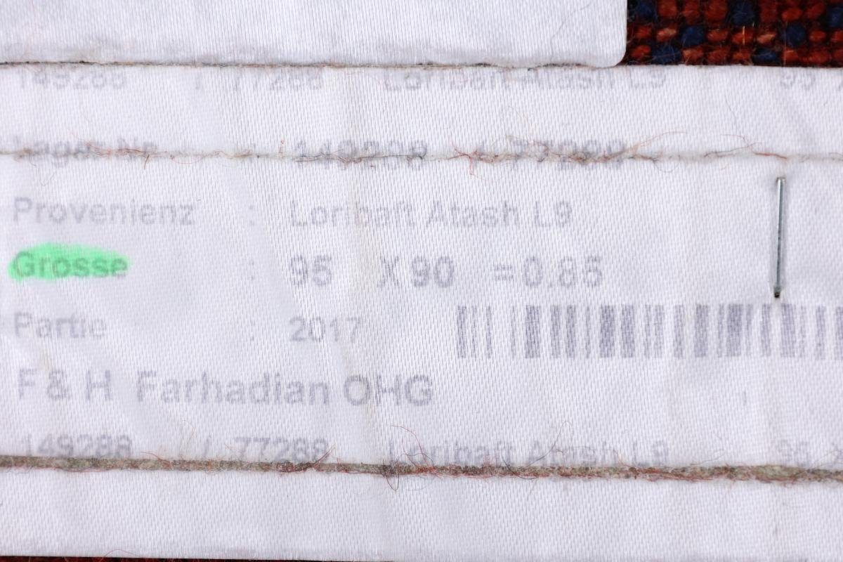 rechteckig, 12 Perser Gabbeh Loribaft Handgeknüpfter Orientteppich Höhe: Trading, mm Moderner, Nowbaft Nain 91x96