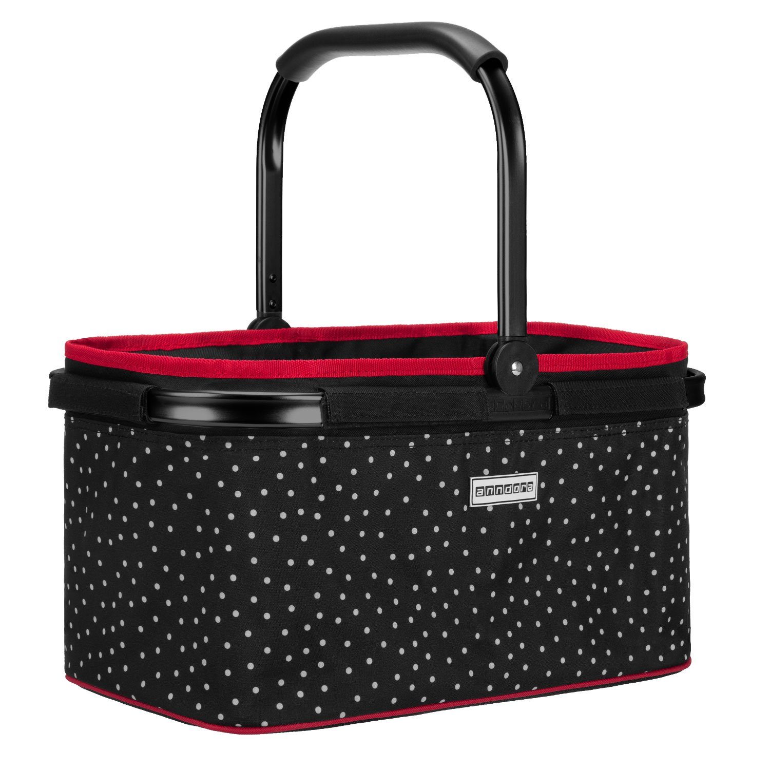 anndora Einkaufskorb mit stabilem Aluminiumrahmen, 22 l, Stoff durch Klettv günstig online kaufen